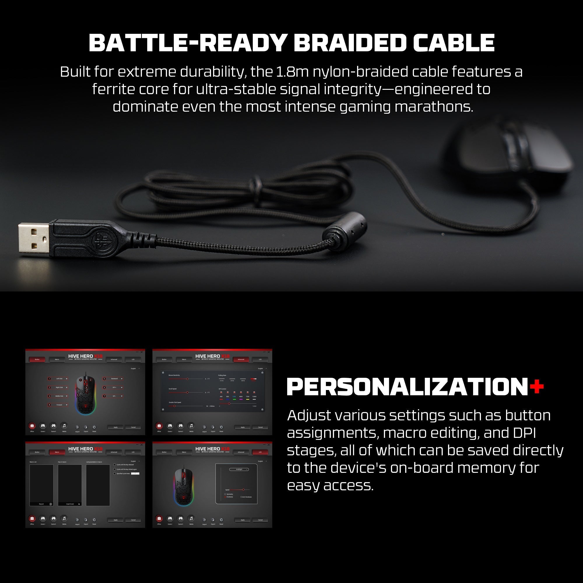 Fantech Hero X18 Gaming Mouse Rgb Black