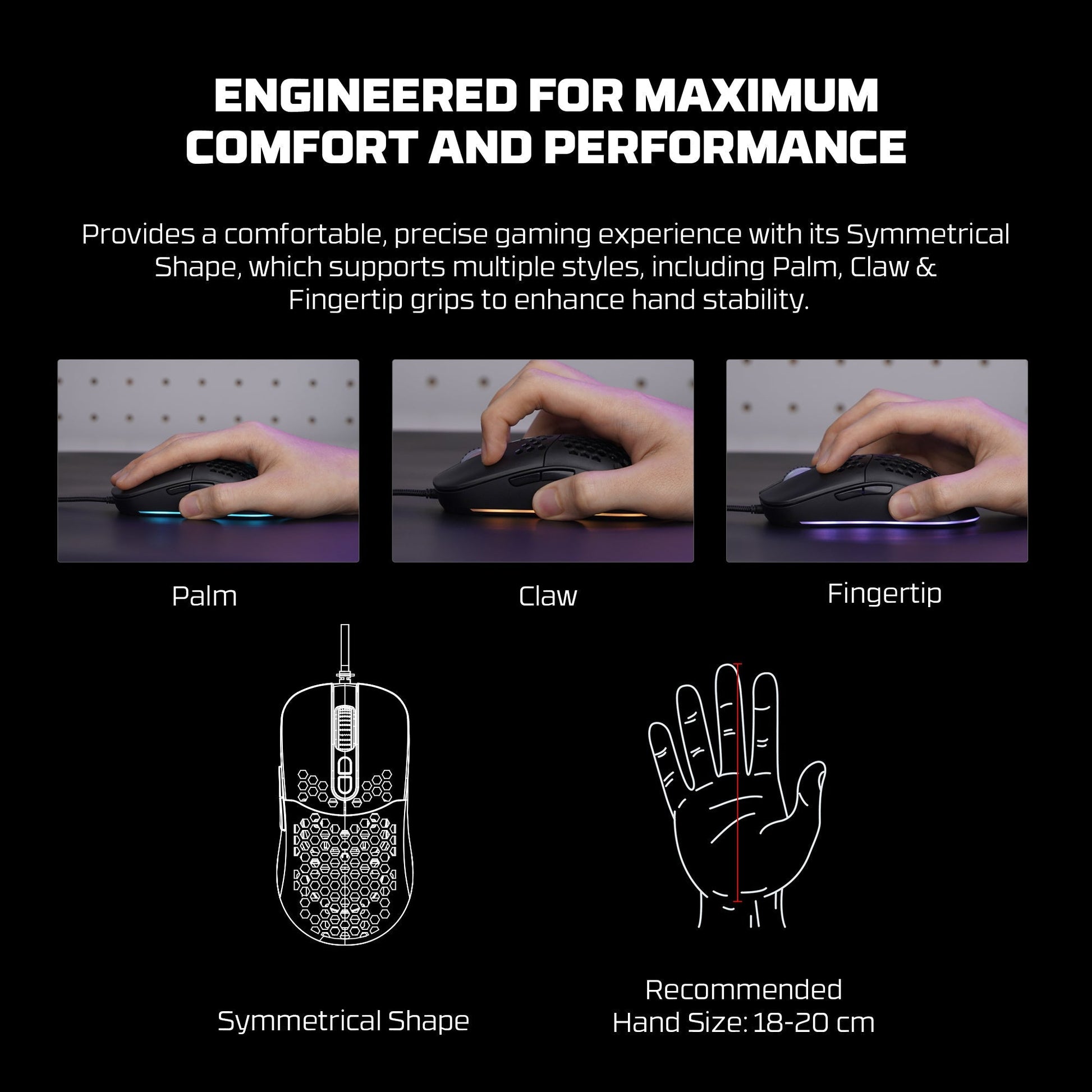 Fantech Hero X18 Gaming Mouse Rgb White