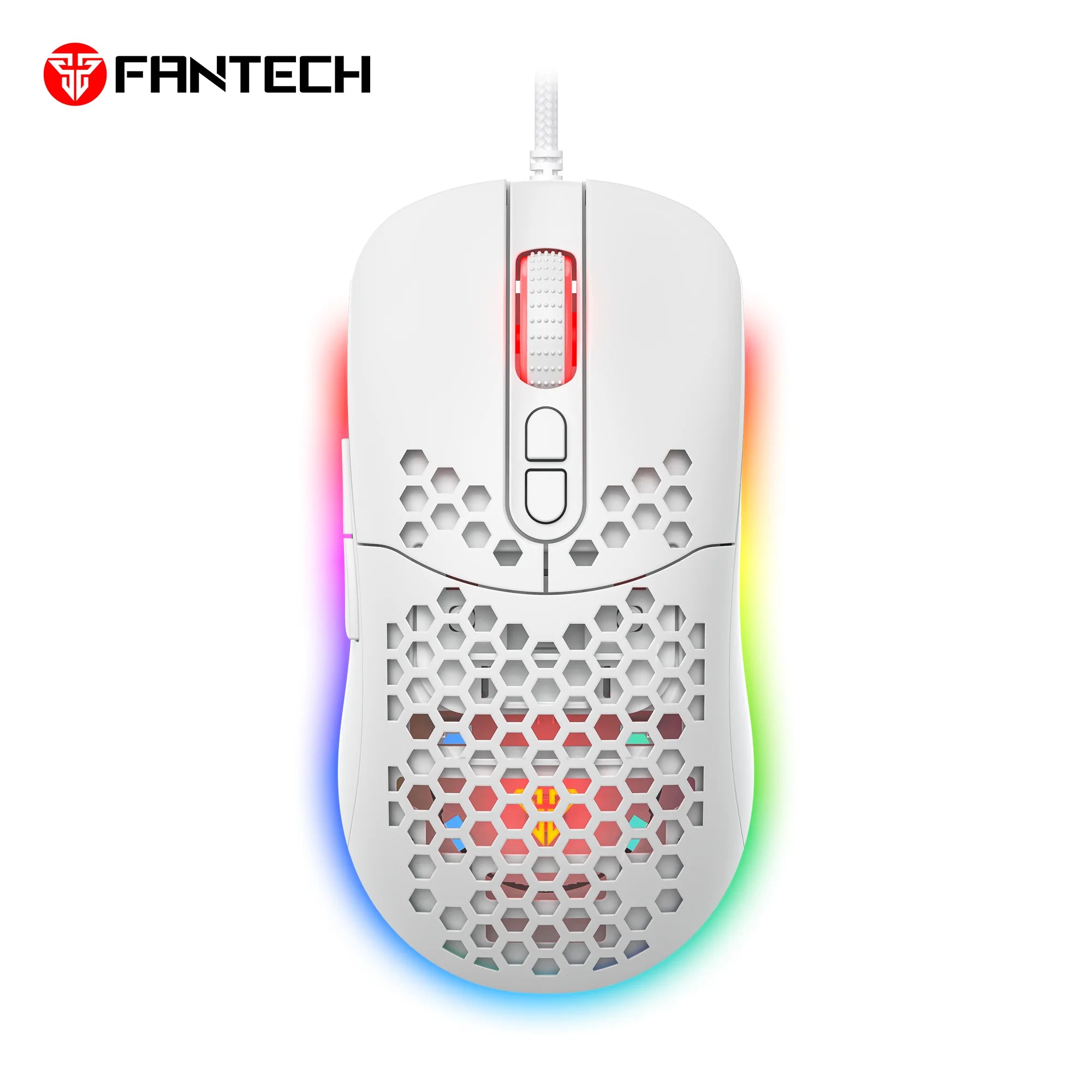 Fantech hero x18 gaming mouse rgb white - mouse