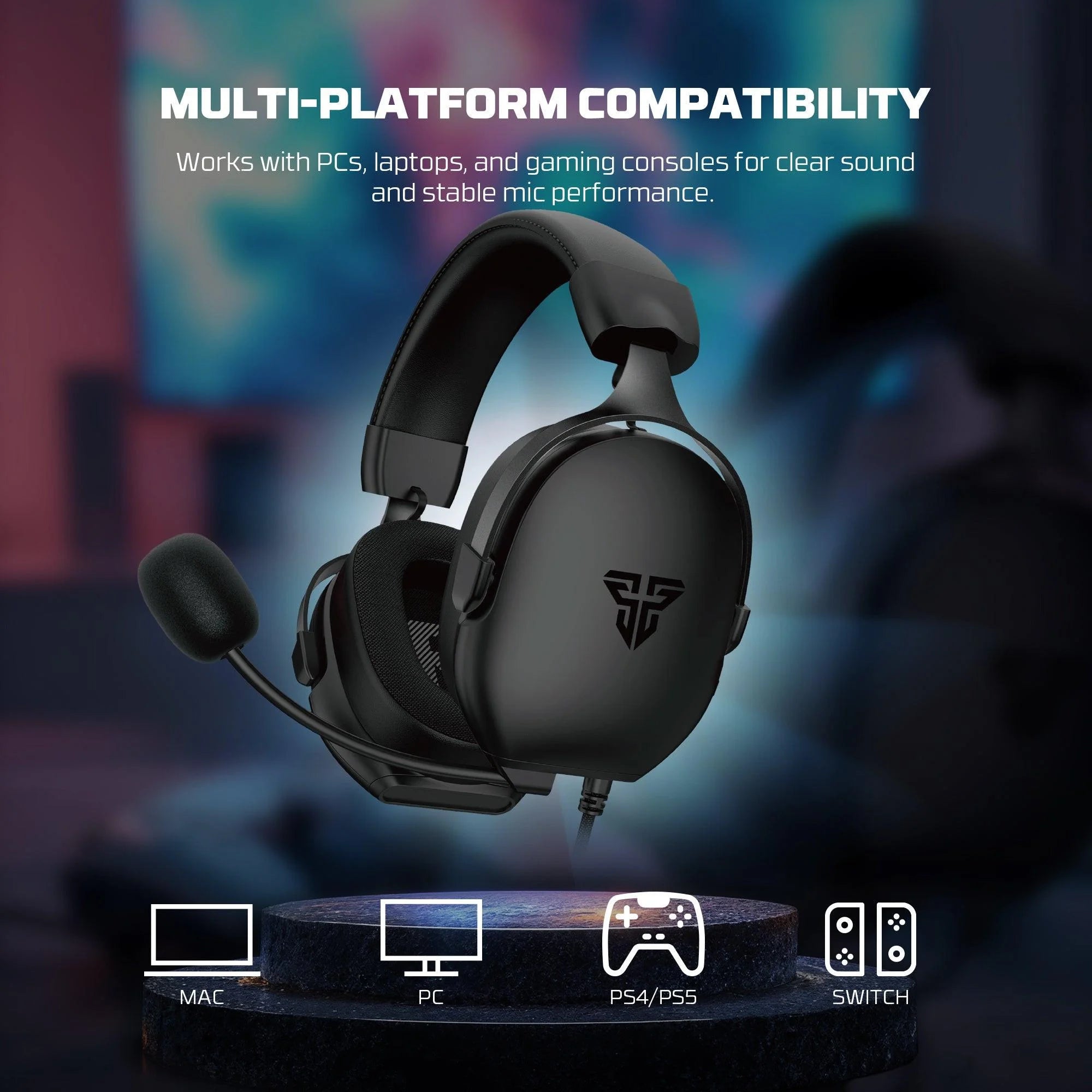 Fantech hg30 carbon 7.1 surround sound gaming headset black - audio | headset 7.1