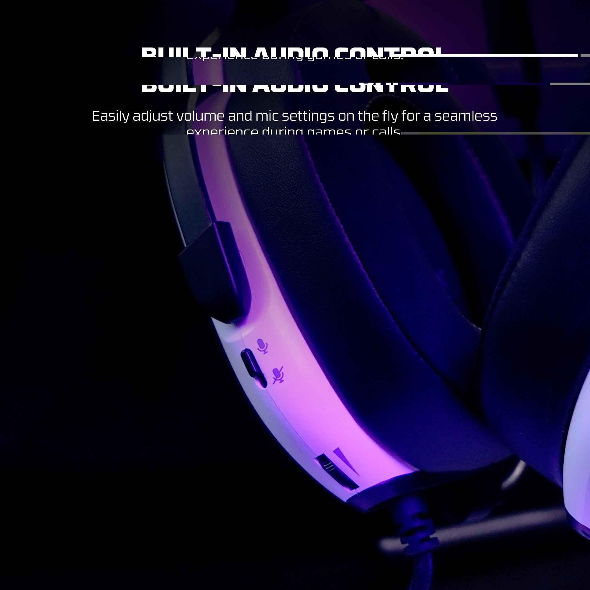Fantech hg30 gaming headset - white 7.1 surround sound for immersive audio experience - audio | headset 7.1