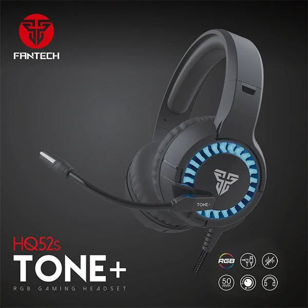 Fantech hq52s tone + rgb gaming headset - headsets