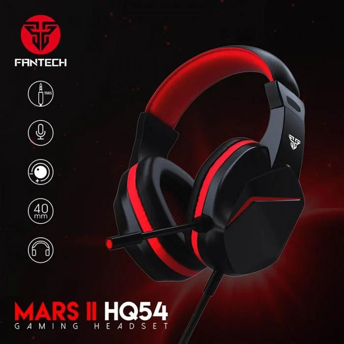 Fantech hq54 mars ii gaming headset headphones with noise cancelling mic - headsets
