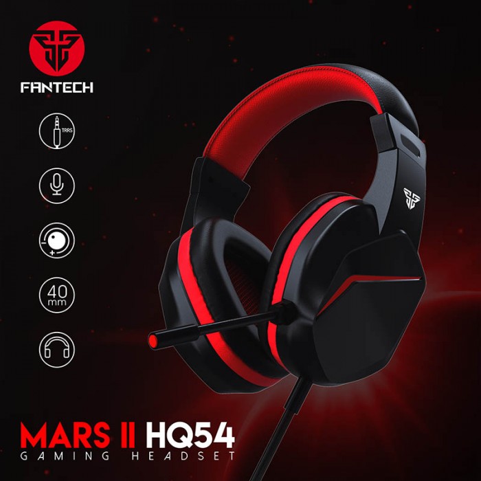 Fantech Hq54 Mars Ii Gaming Headset Headphones with Noise Cancelling Mic - Gameonjo