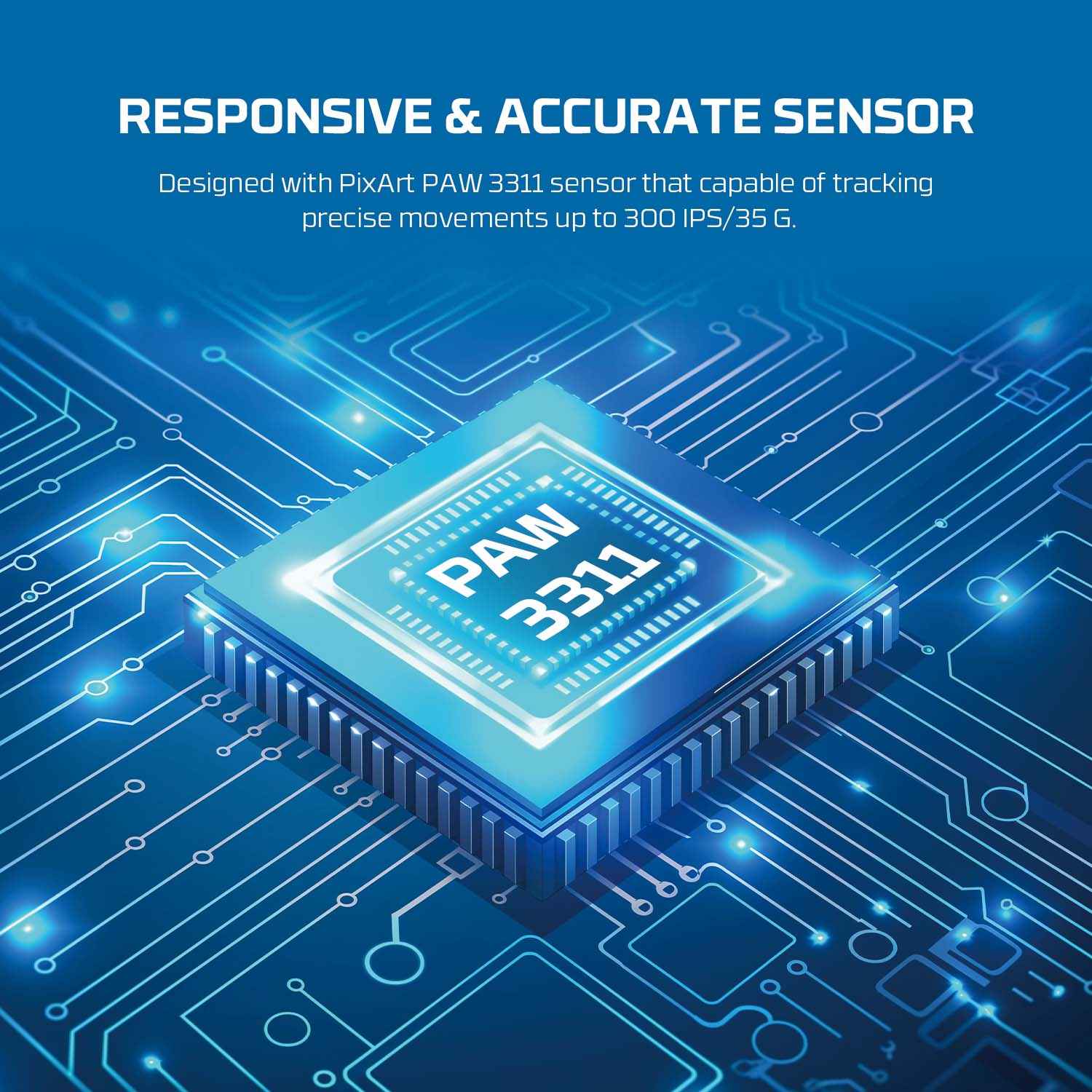 Fantech Kanata s Wg9s Wireless Gaming Mouse - Yellow