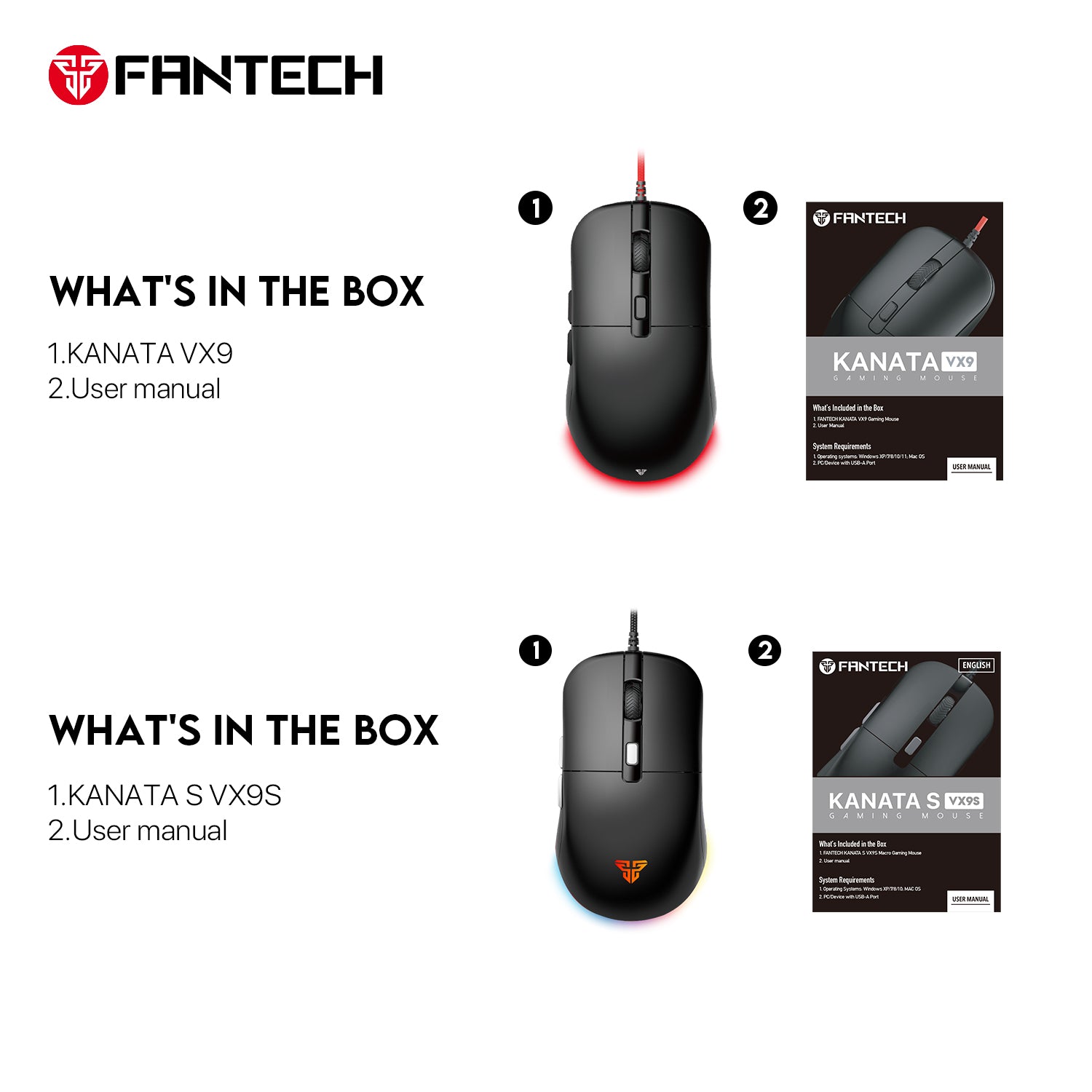 Fantech Kanata Vx9 Gaming Mouse - Gameonjo