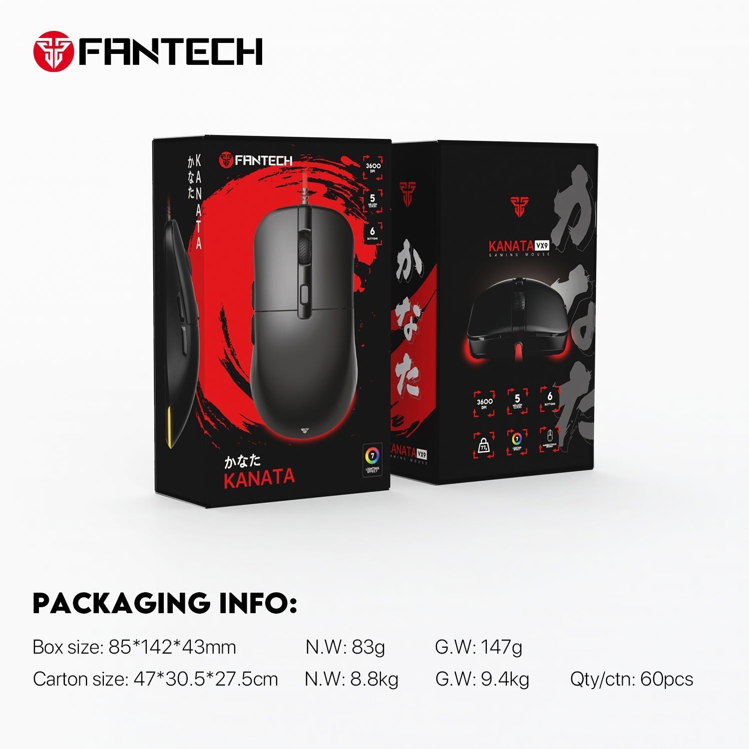 Fantech Kanata Vx9 Gaming Mouse - Gameonjo