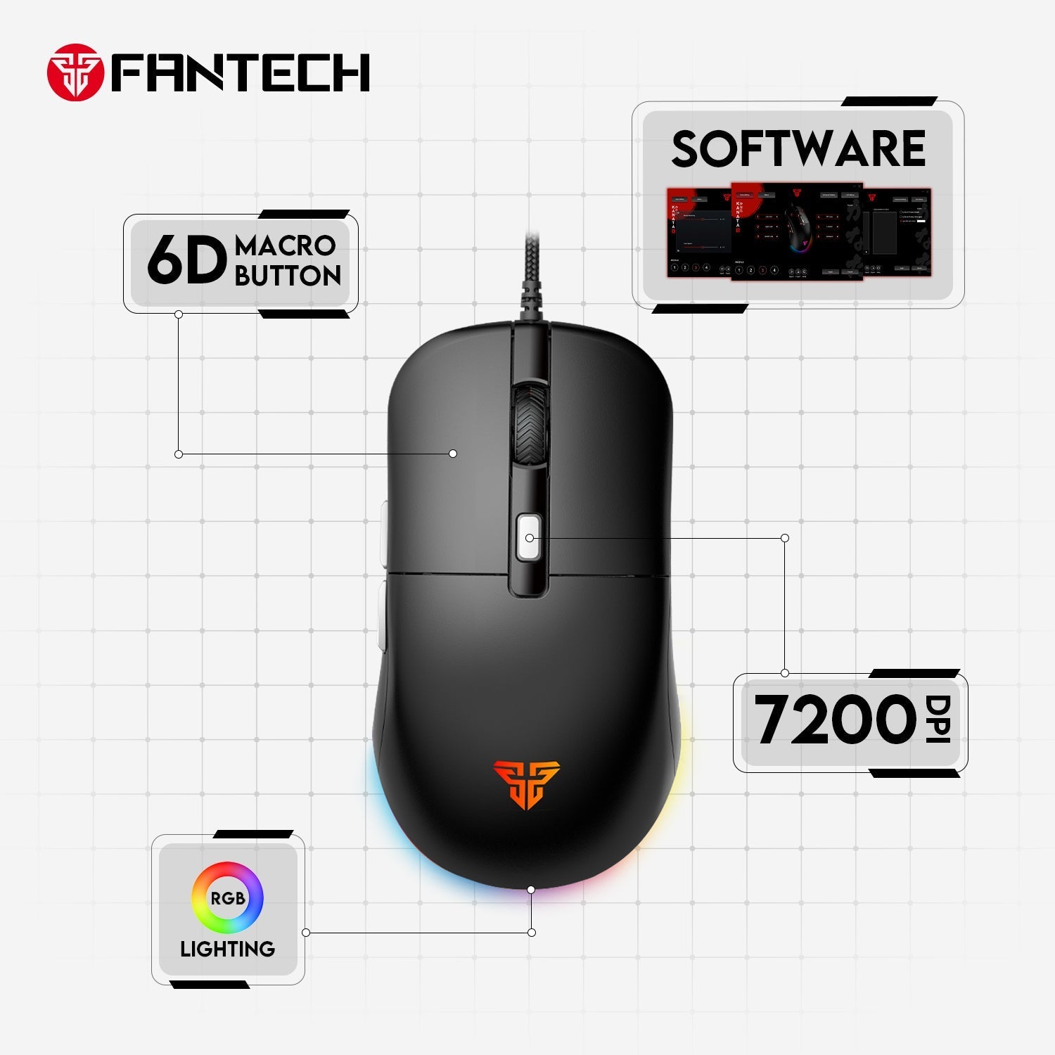 Fantech Kanata Vx9s Gaming Mouse - Gameonjo