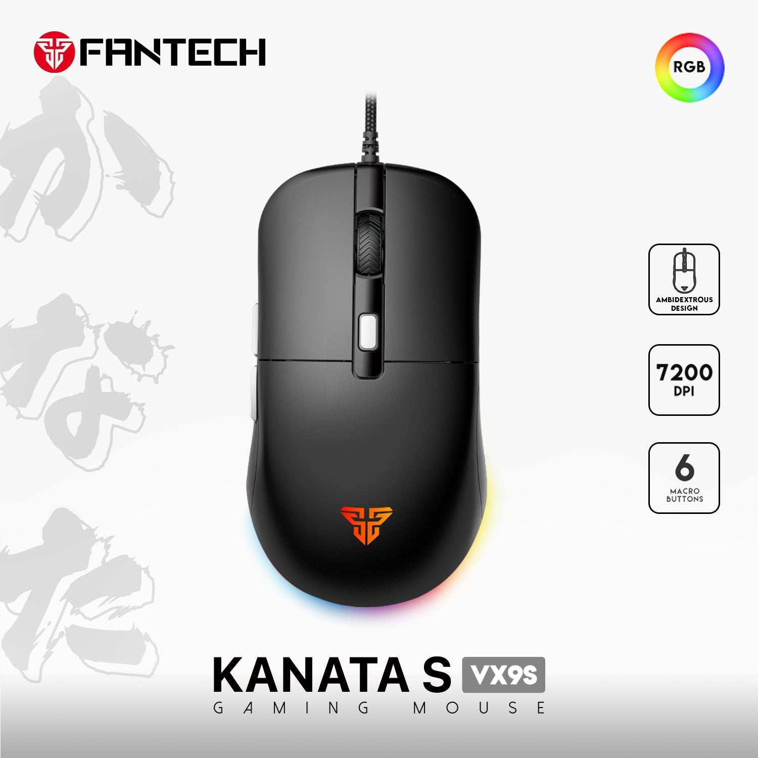 Fantech Kanata Vx9s Gaming Mouse - Gameonjo