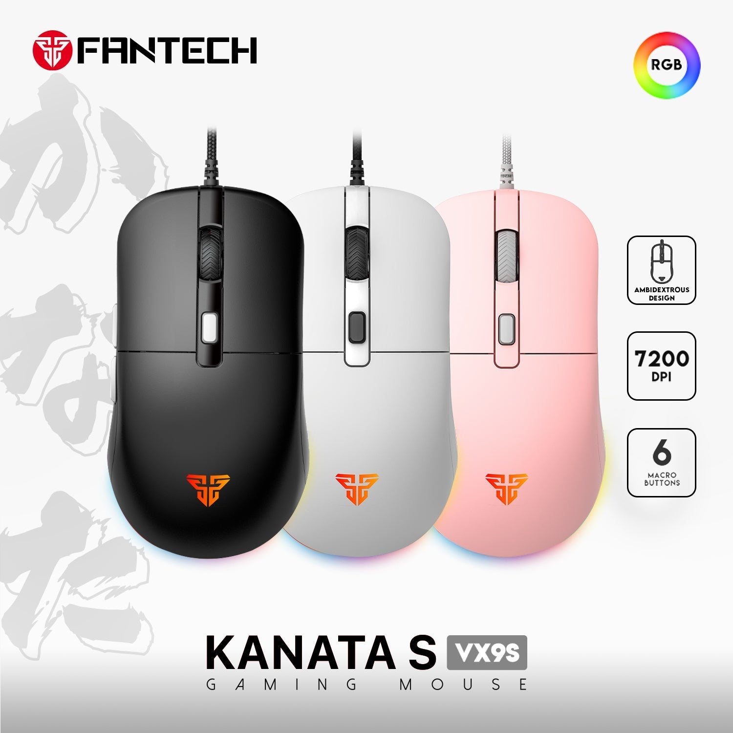 Fantech Kanata Vx9s Gaming Mouse - Gameonjo