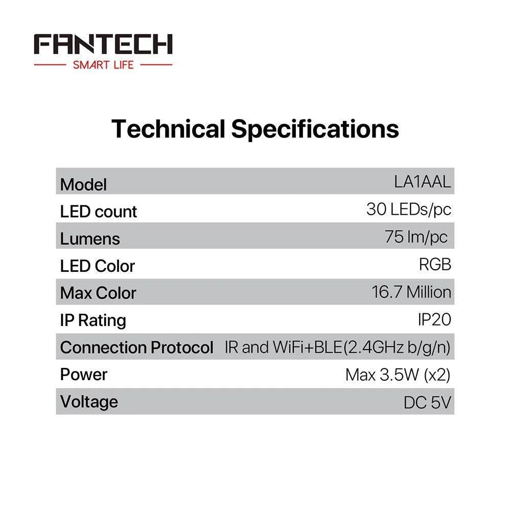 Fantech la1aal ambient light with smart led control - lightning | panels | lamps | signs