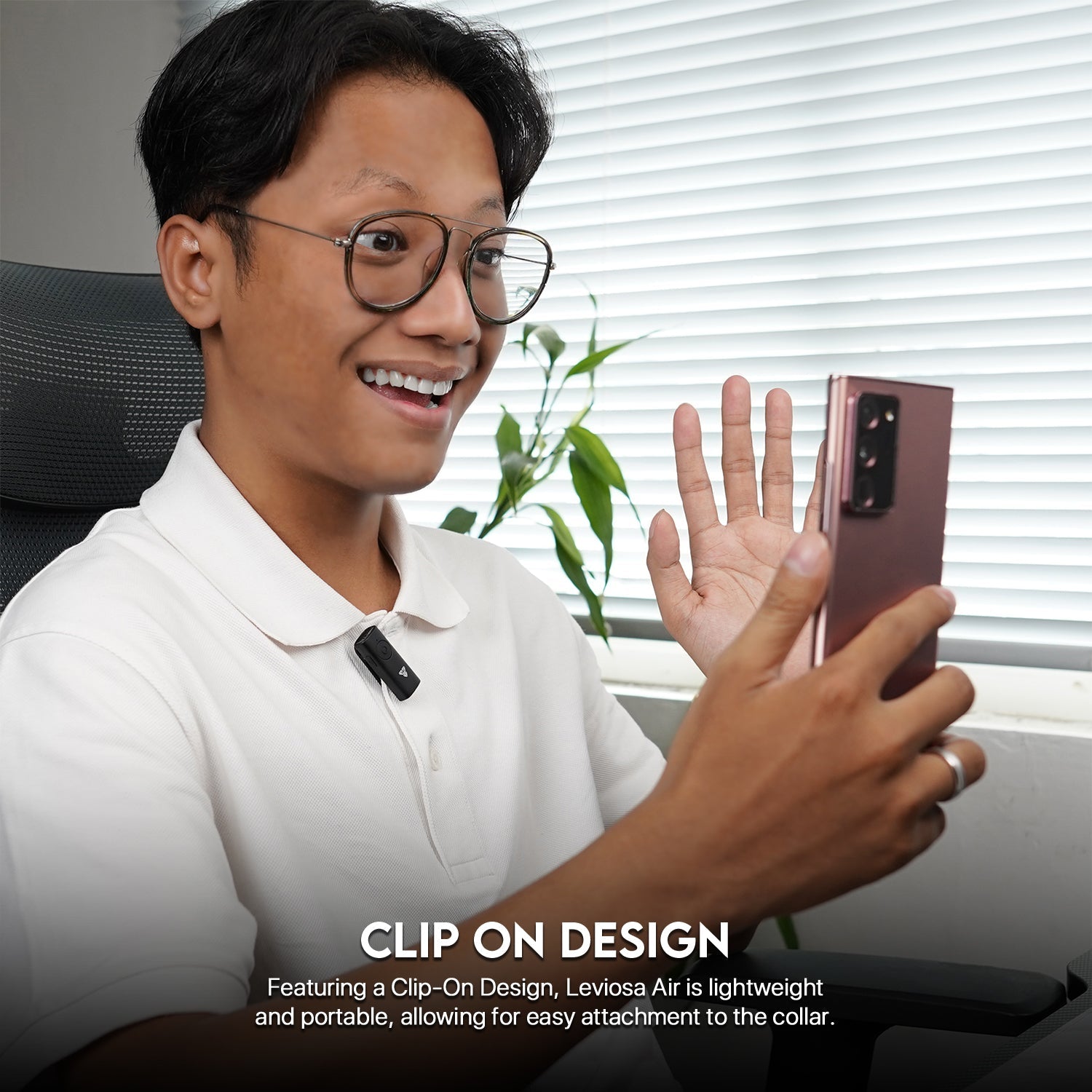 Fantech Leviosa Air Wmv11l Microphone Wireless Lavalier Lightning - Gameonjo