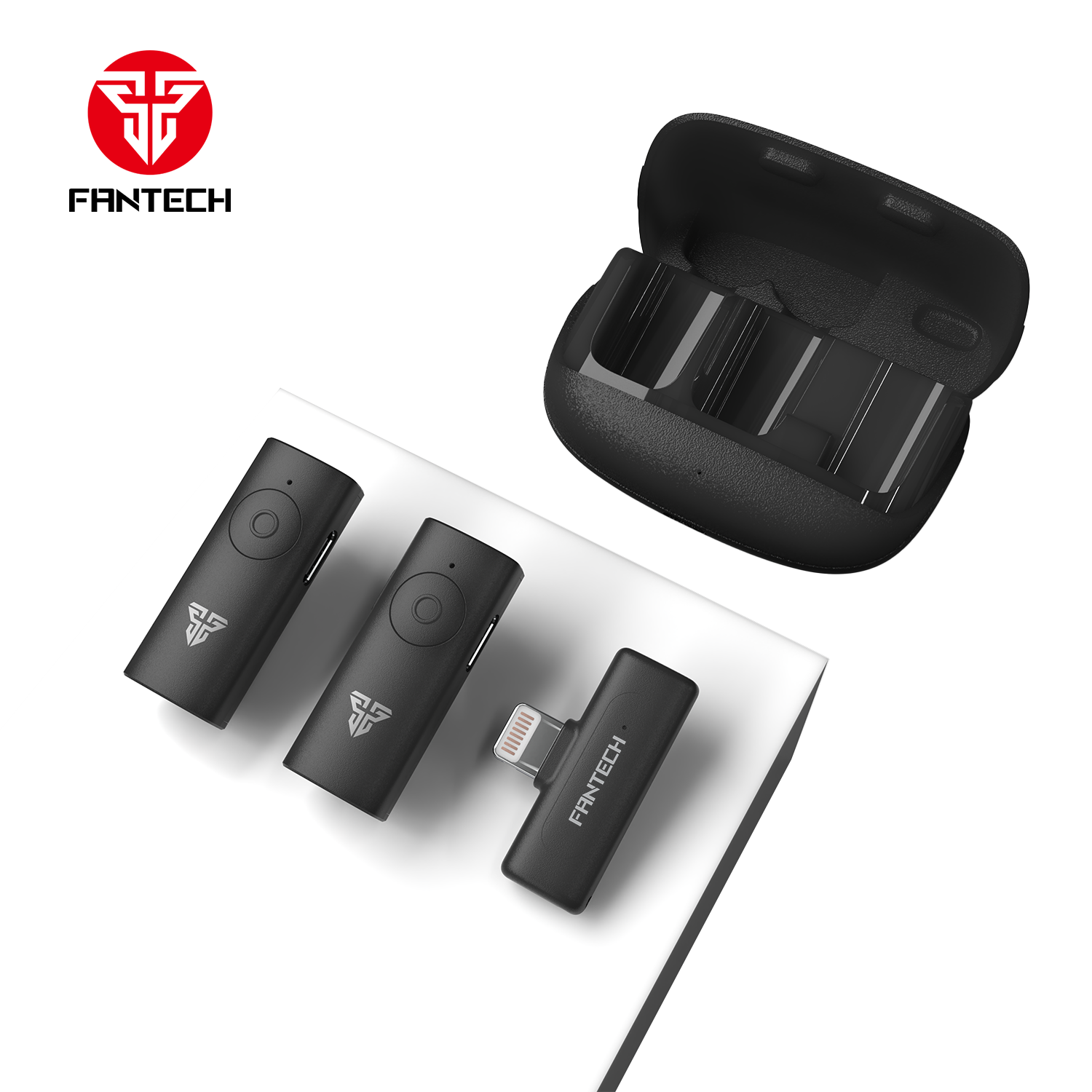 Fantech Leviosa Air Wmv21l Lightning Dual Mic Lightning Wireless Microphone - Gameonjo