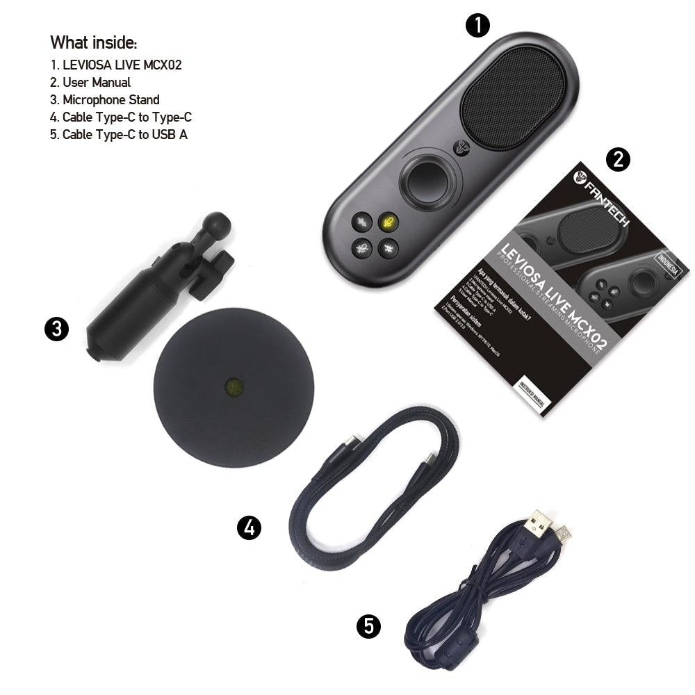 Fantech Leviosa Live Mcx02 Professional Smart Microphone - Gameonjo