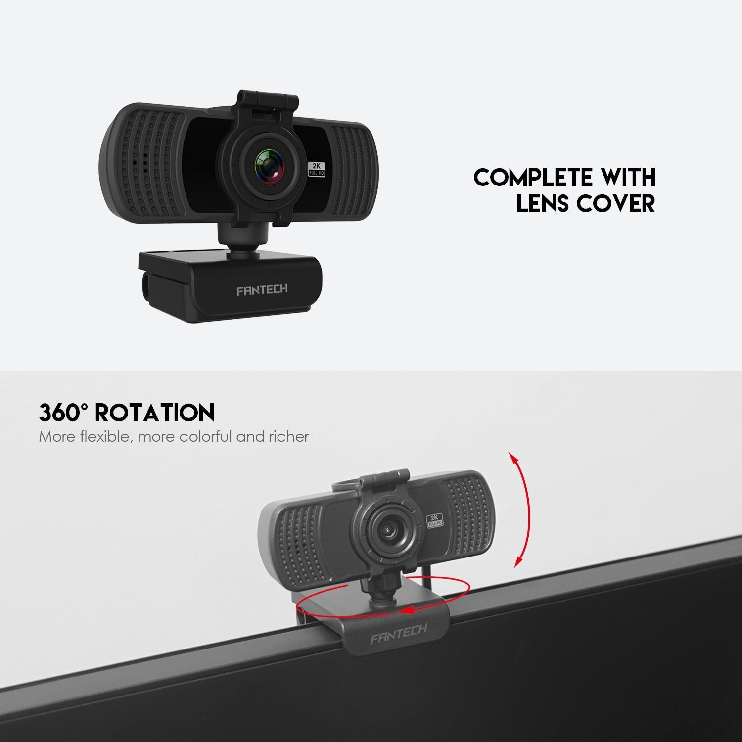Fantech Luminous C31 Qhd 2k Webcam - Gameonjo