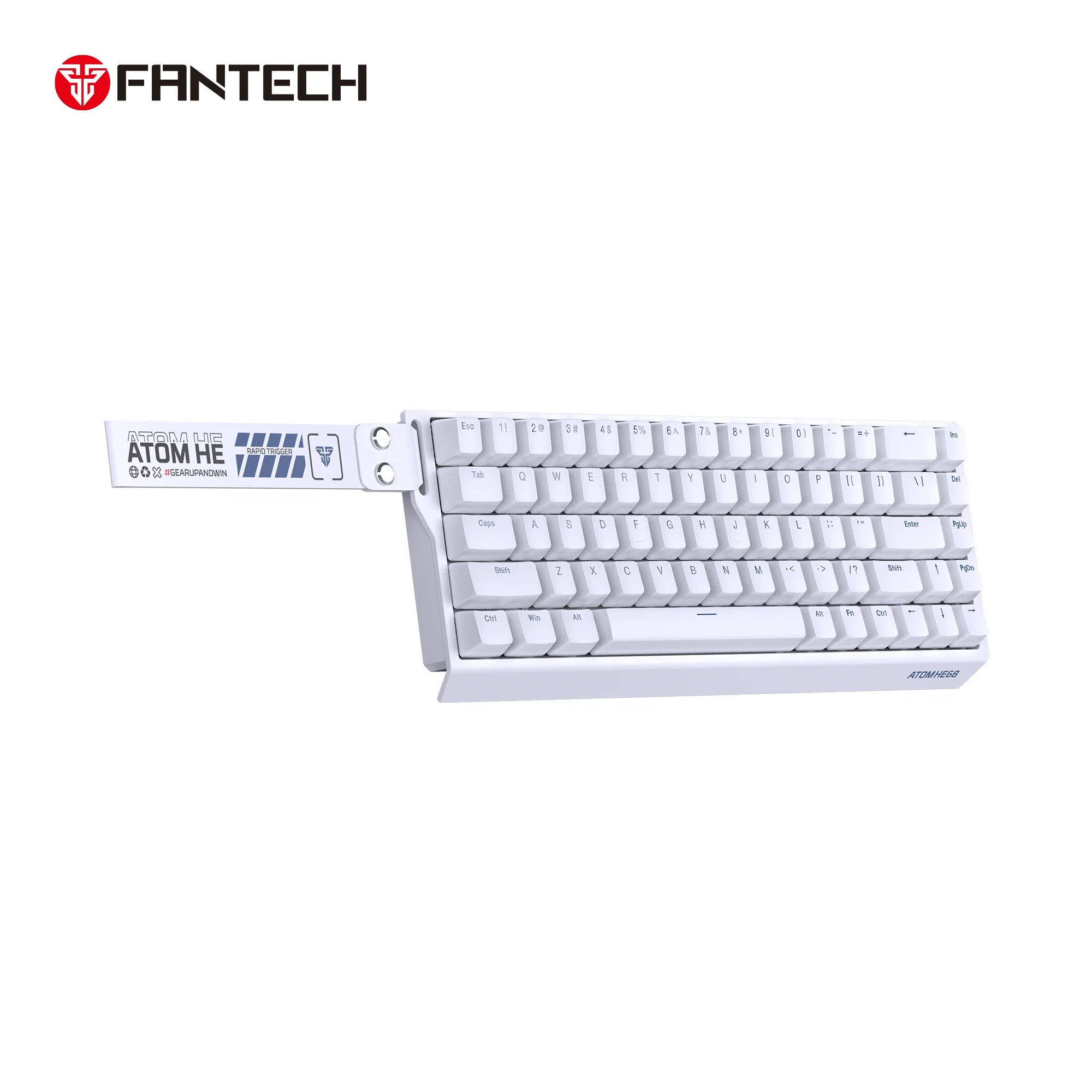 Fantech magnetic switch keyboard atom he68 series mk811,white - keyboard