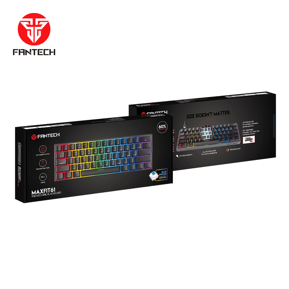 Fantech Maxfit61 Mk857 Rgb Mechanical Keyboard - Gameonjo