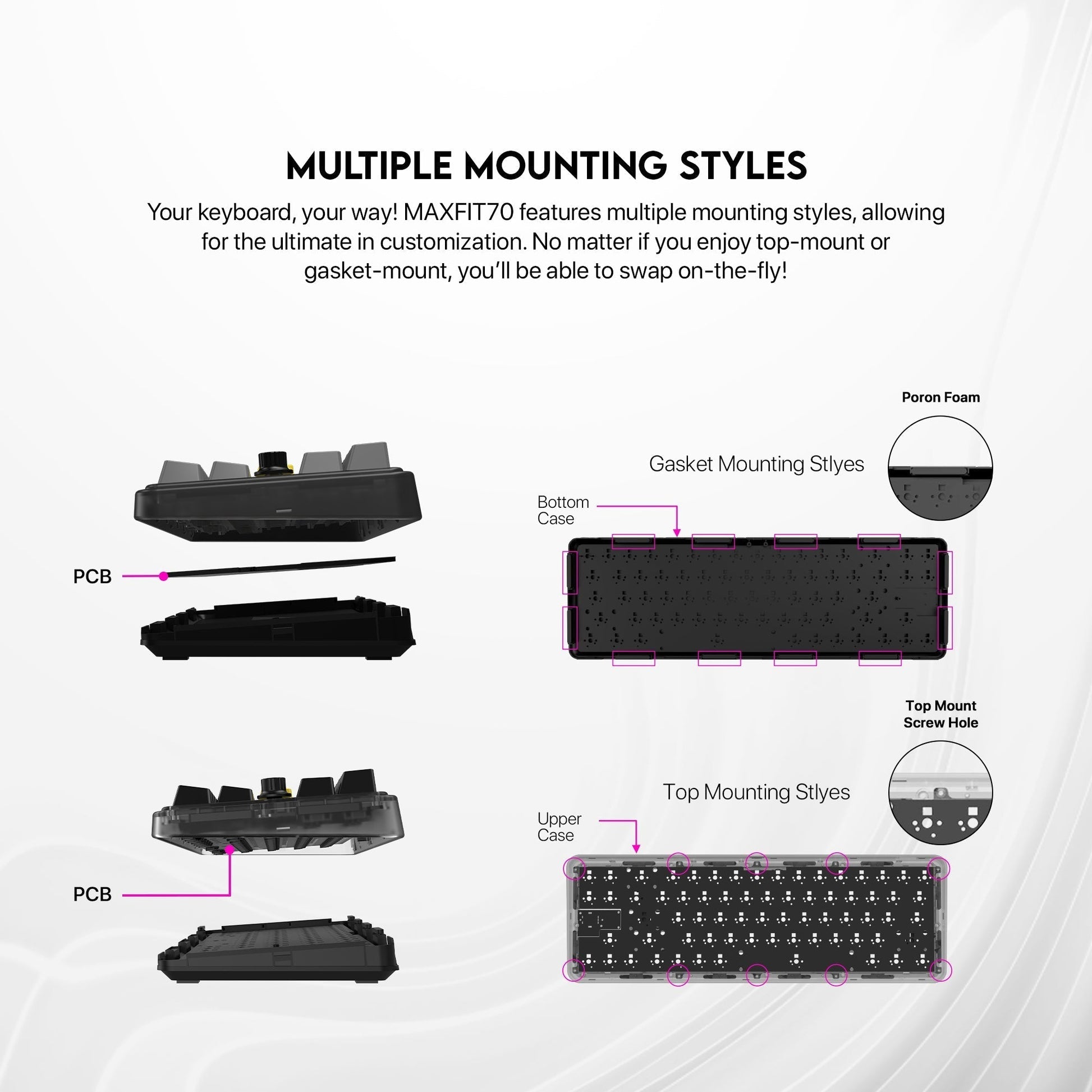 Fantech Maxfit70 Mk911 Vibe Edition Epic Greyscale Mechanical Gaming Keyboard - Gameonjo