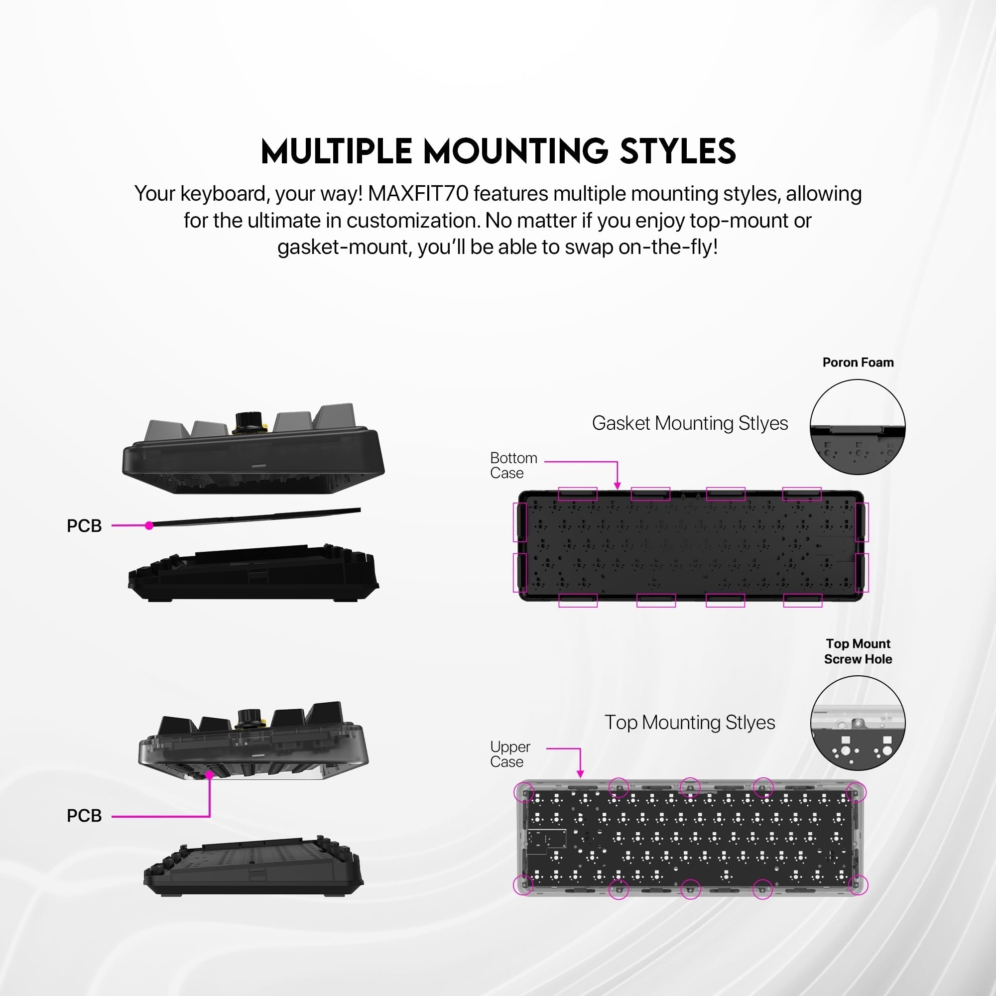 Fantech Maxfit70 Mk911 Vibe Edition Epic Greyscale Mechanical Gaming Keyboard - Gameonjo