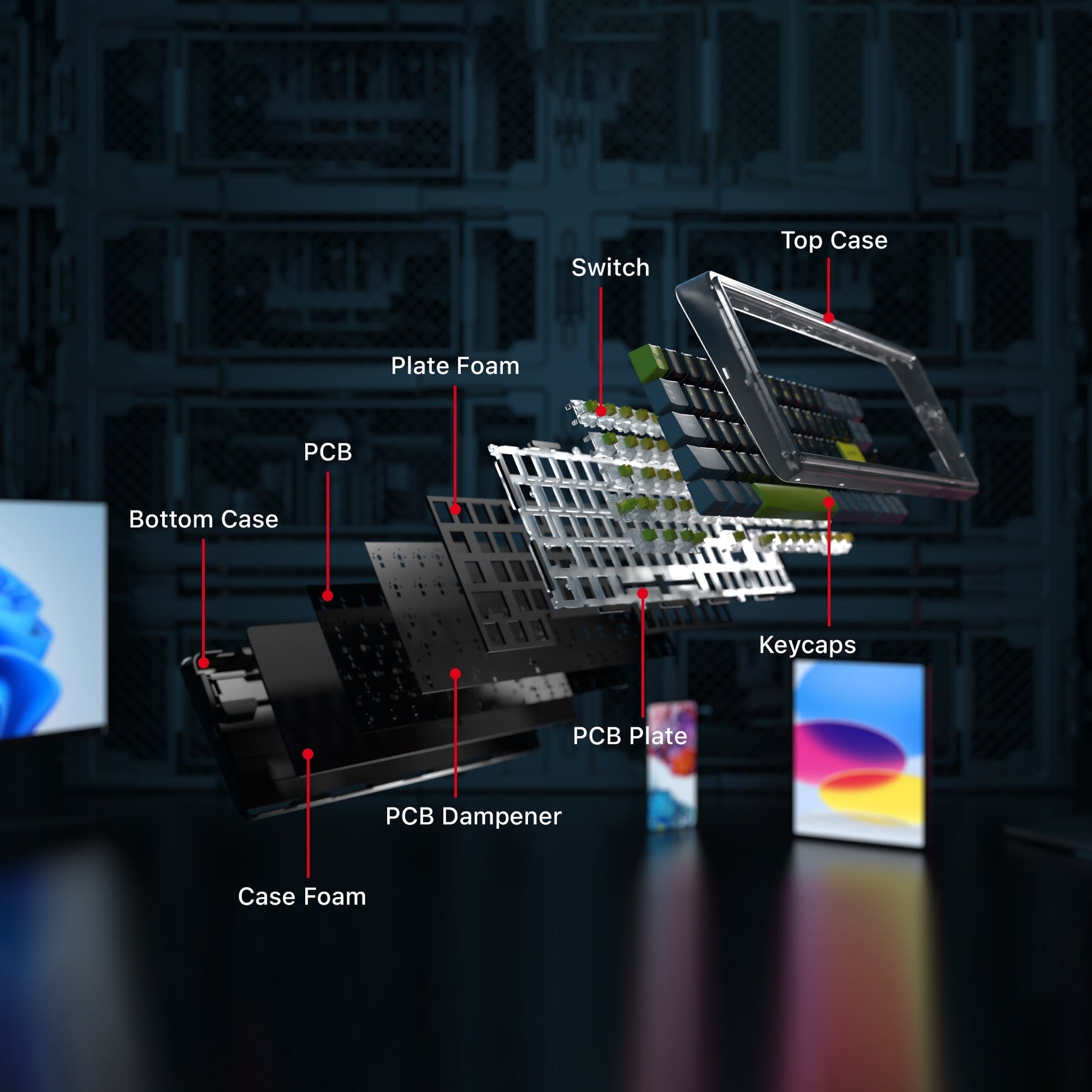 Fantech Maxfit70 Mk911 Vibe Edition Grand Cobalt Mechanical Gaming Keyboard - Gameonjo