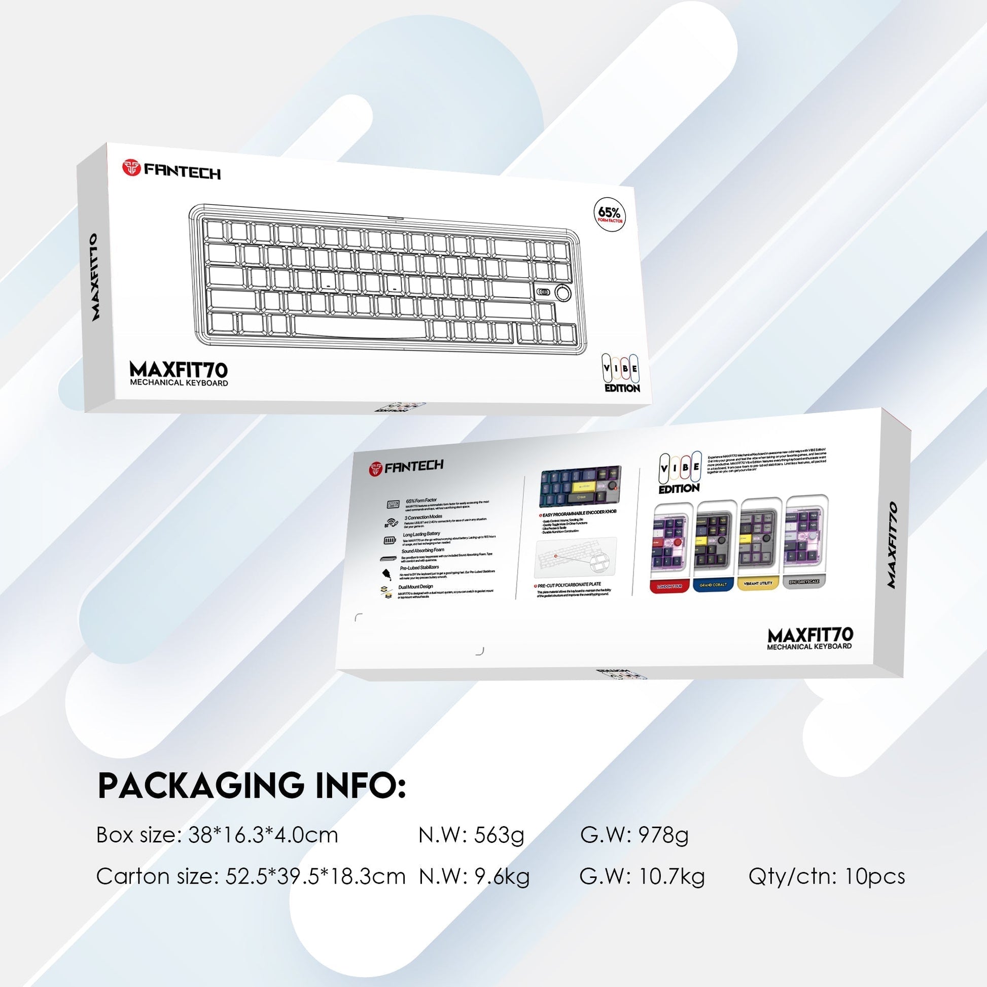 Fantech Maxfit70 Mk911 Vibe Edition London Tour Mechanical Gaming Keyboard - Gameonjo