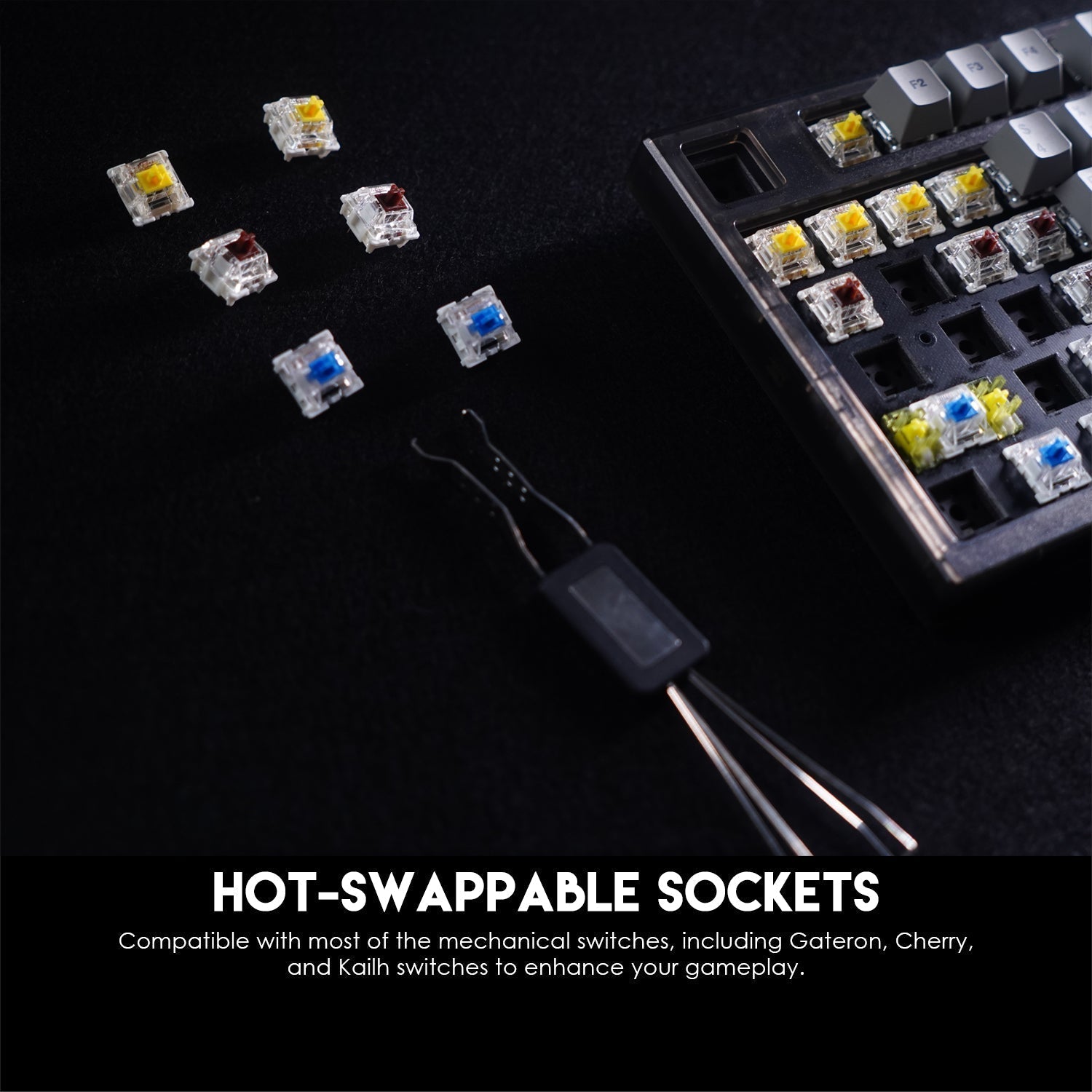 Fantech Maxfit81 Mk910 Pbt Frost Wireless Modular Mechanical Gaming Keyboard - Gameonjo