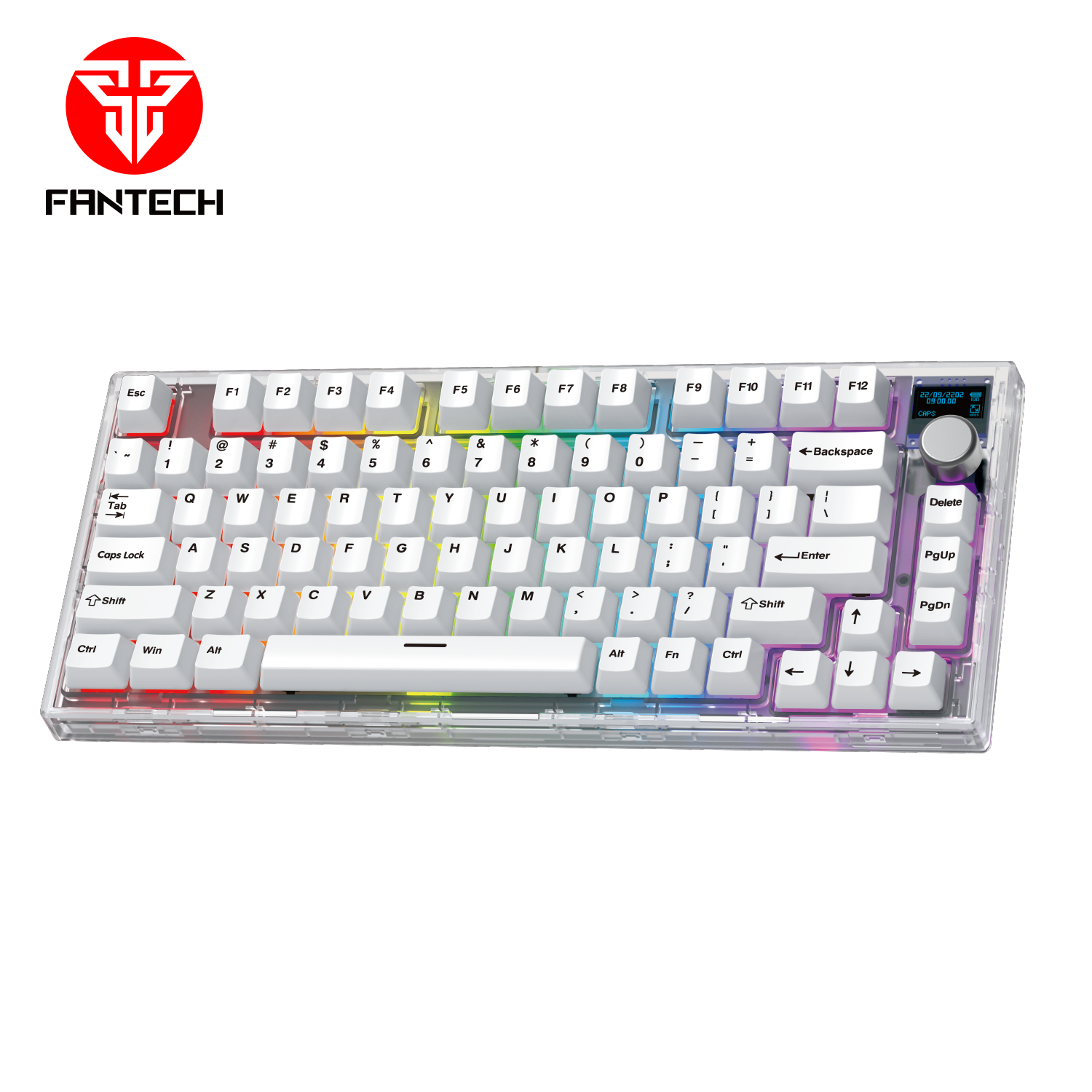 Fantech Maxfit81 Mk910 Pbt Frost Wireless Modular Mechanical Gaming Keyboard - Gameonjo