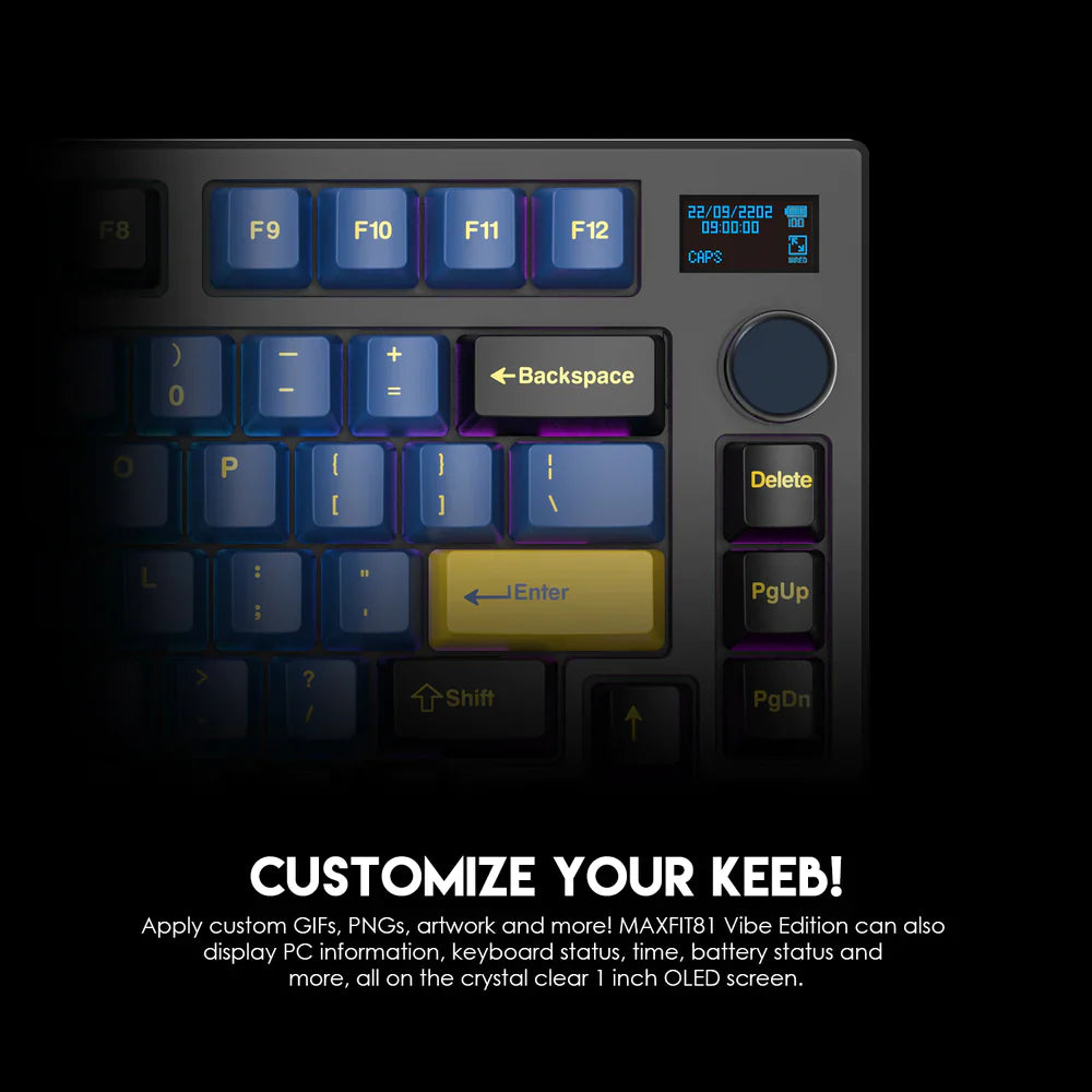 Fantech Maxfit81 Mk910 Vibe Grand Cobalt Edition Mechanical Keyboard