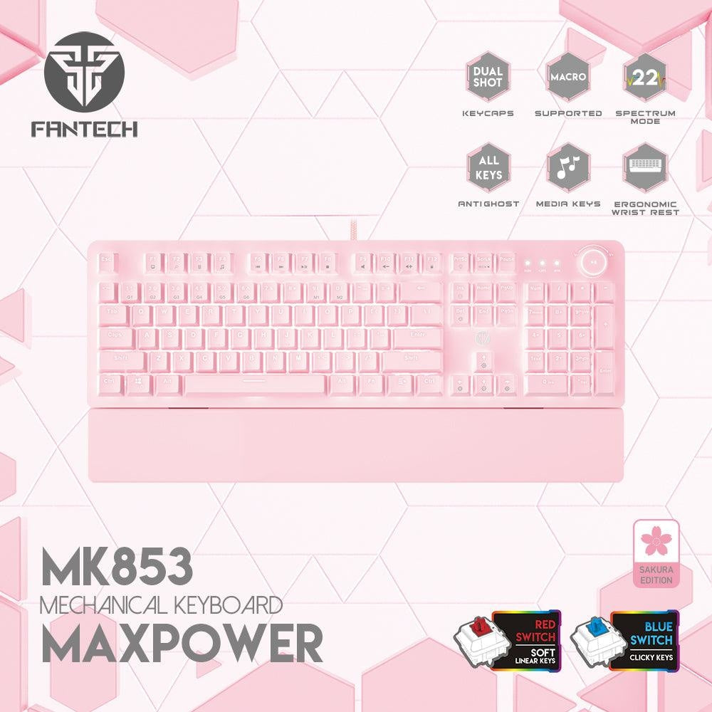Fantech Maxpower Mk853 Mechanical Keyboard Sakura - Gameonjo
