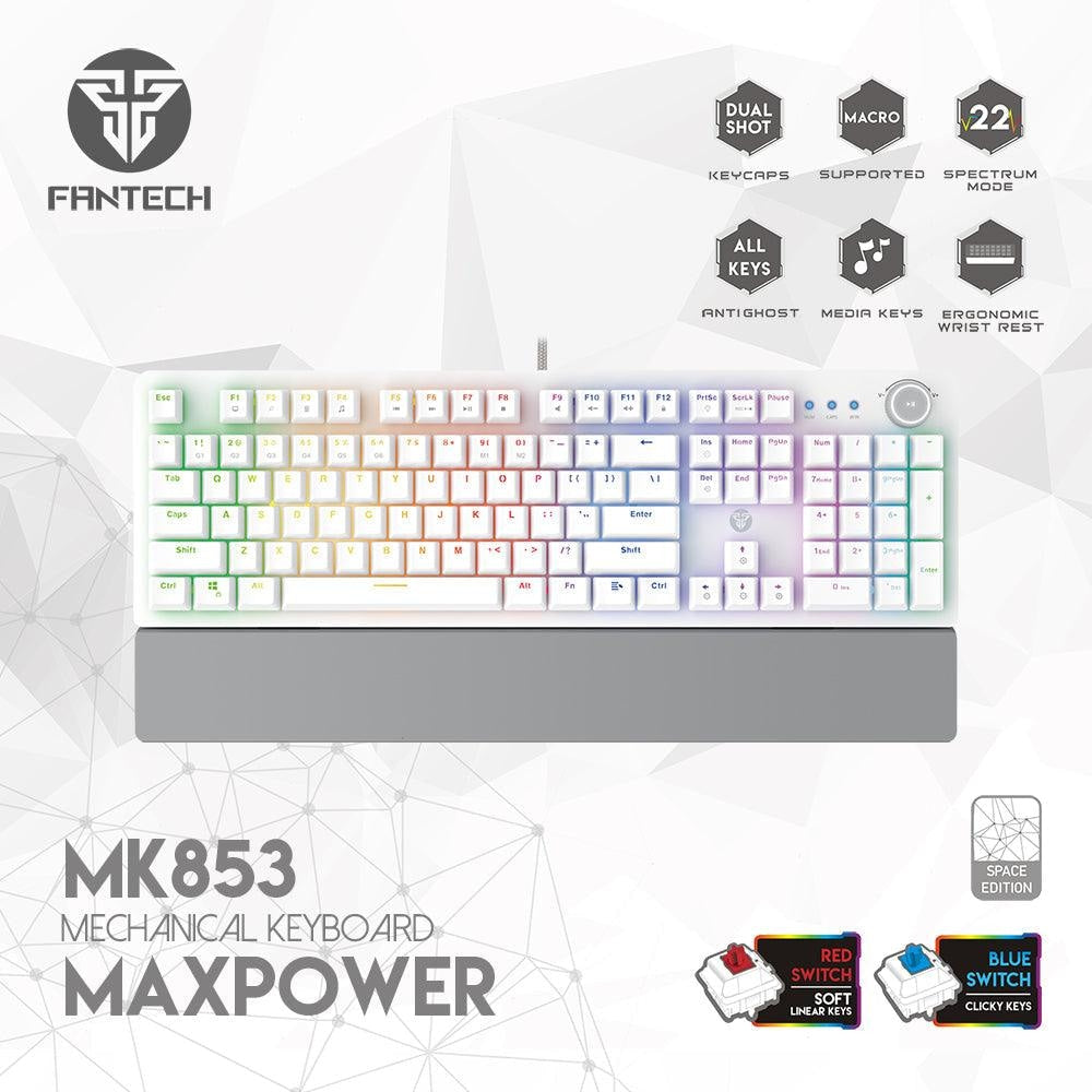 Fantech Maxpower Mk853 Mechanical Keyboard Space - Gameonjo