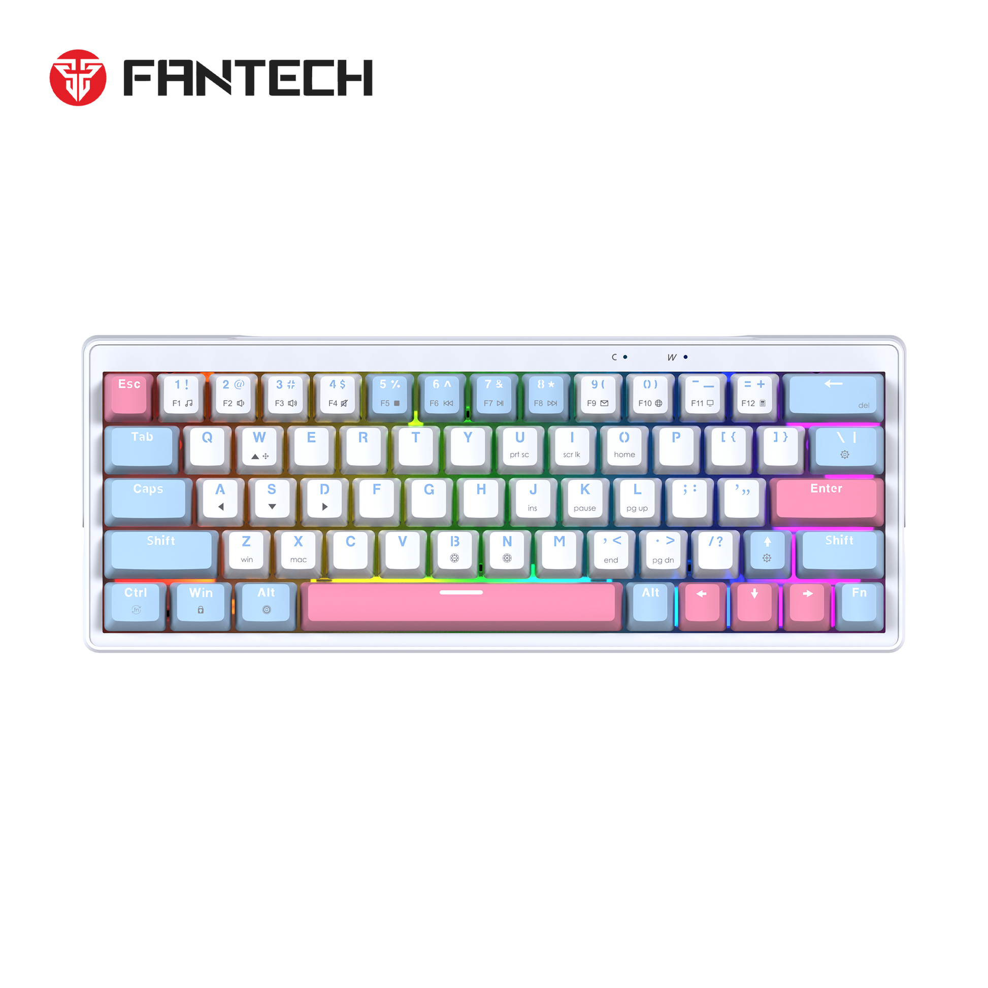 Fantech Mk611 Atom X63 Ame Edition - White - Keyboard