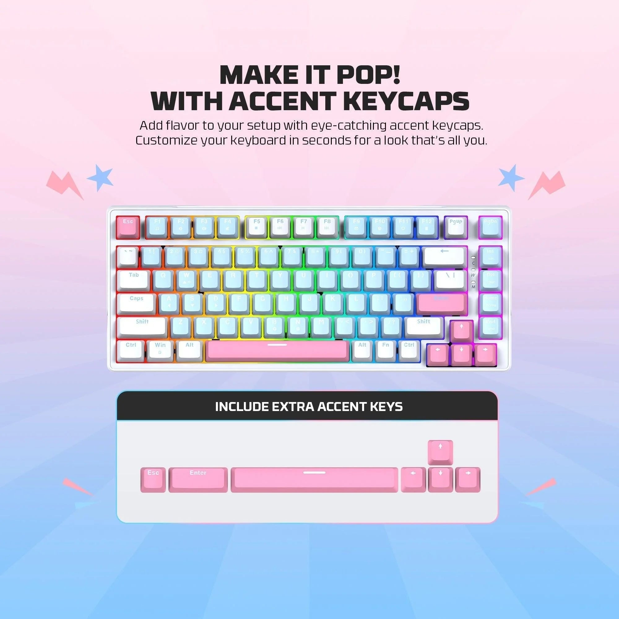Fantech mk612 atom x83 ame edition - keyboard