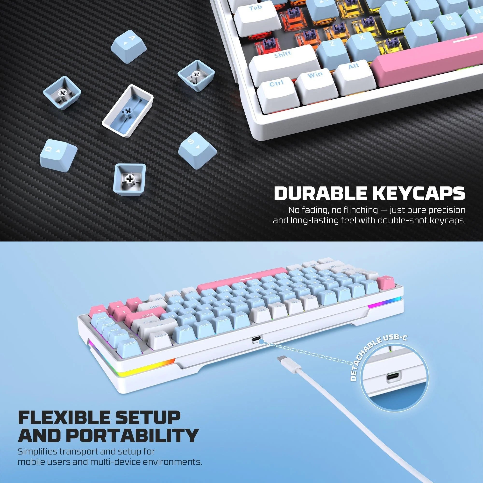 Fantech mk612 atom x83 ame edition - keyboard