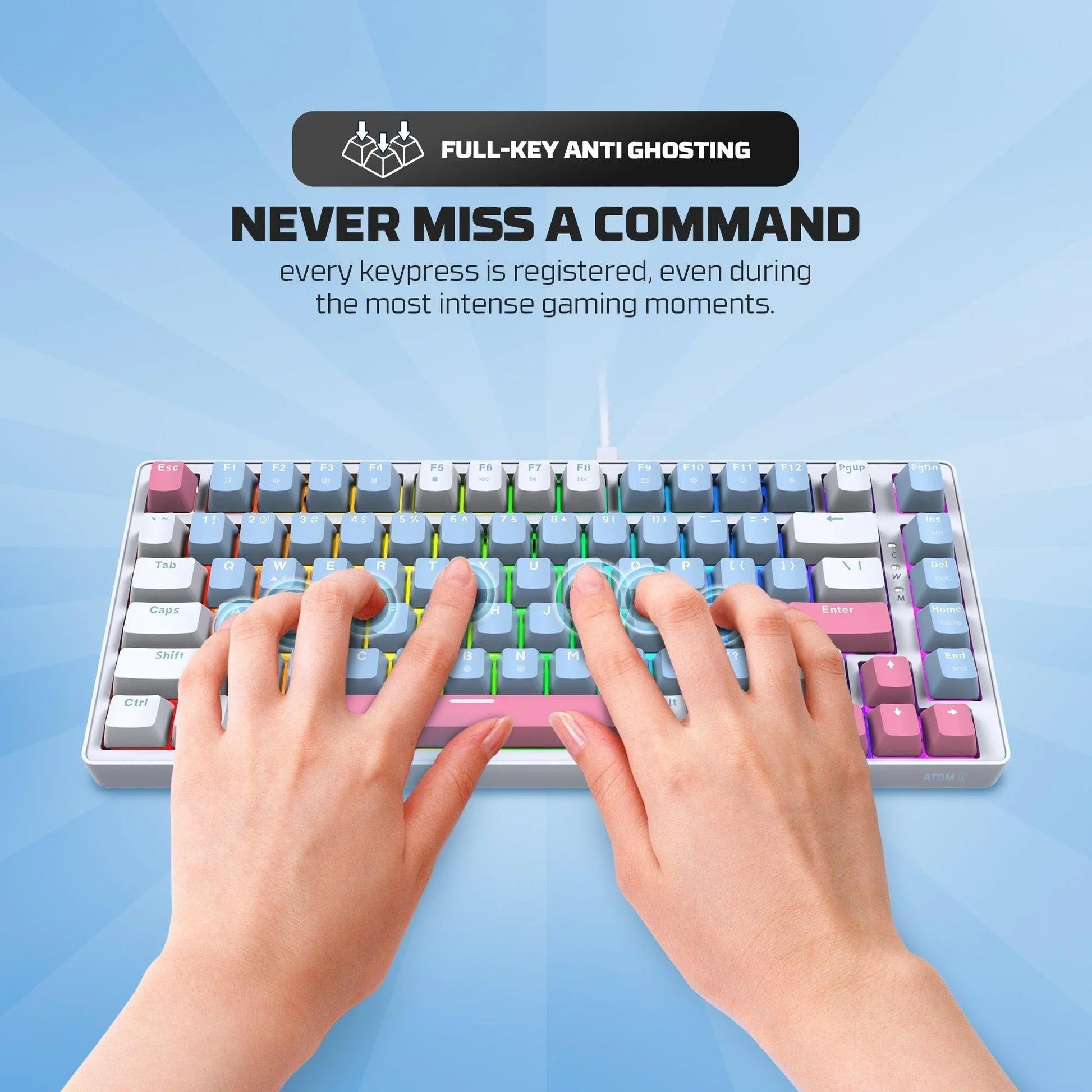 Fantech mk612 atom x83 ame edition - keyboard