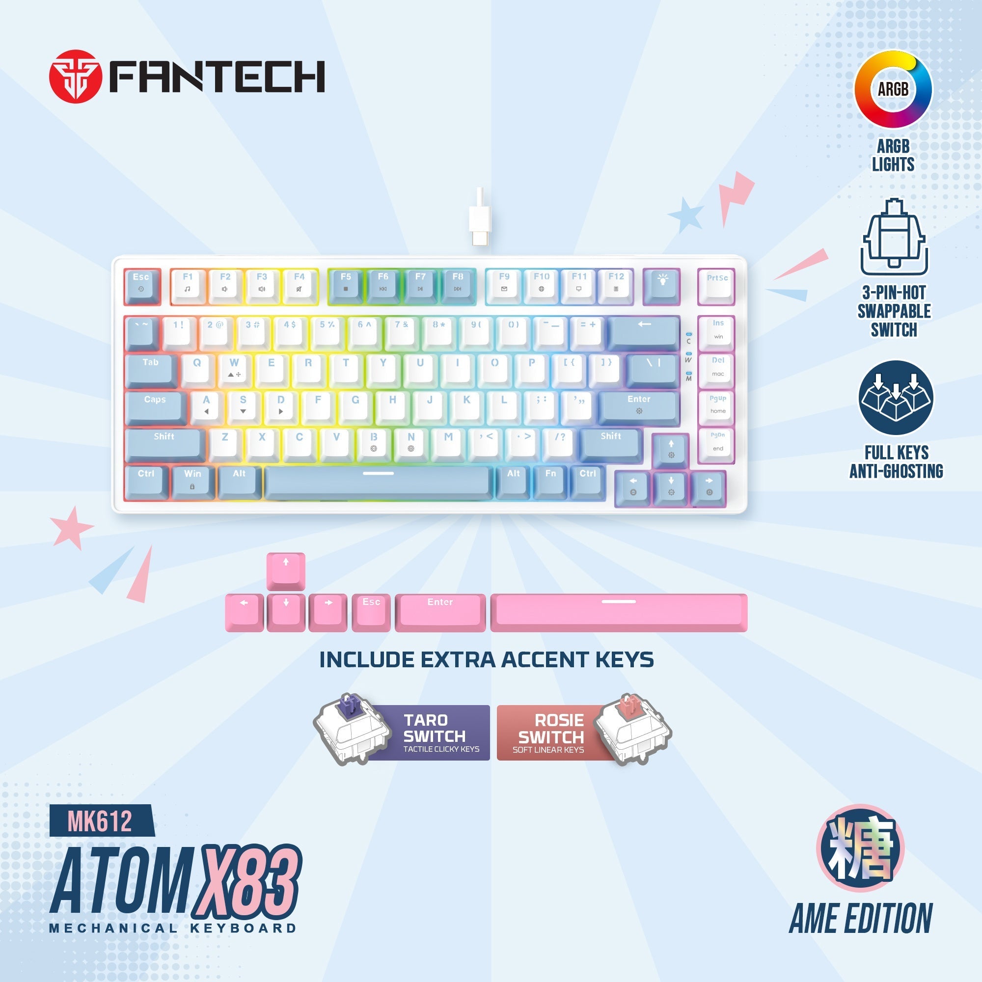 Fantech Mk612 Atom X83 Ame Edition