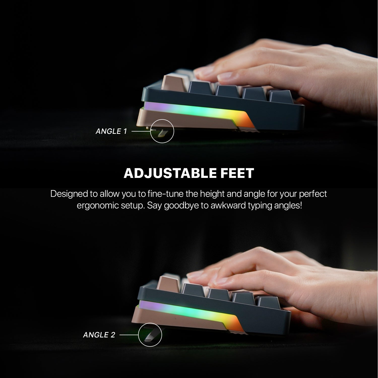 Fantech Mk912 Atom Pro63 Rgb Bluetooth, Wireless Gaming Keyboard Saturn - Gameonjo