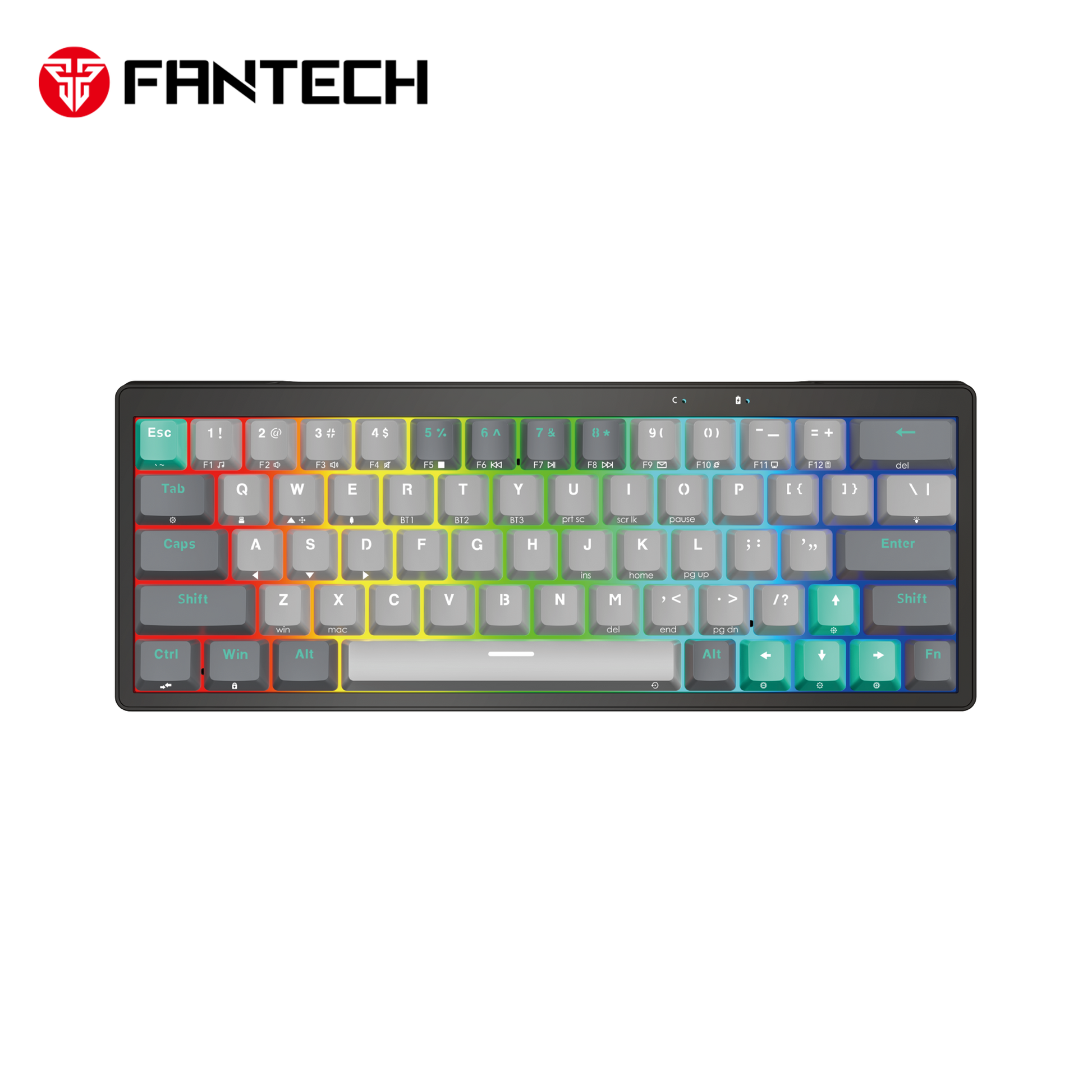 Fantech Mk912 Atom Pro63 Rgb Bluetooth, Wireless Gaming Keyboard Saturn - Gameonjo