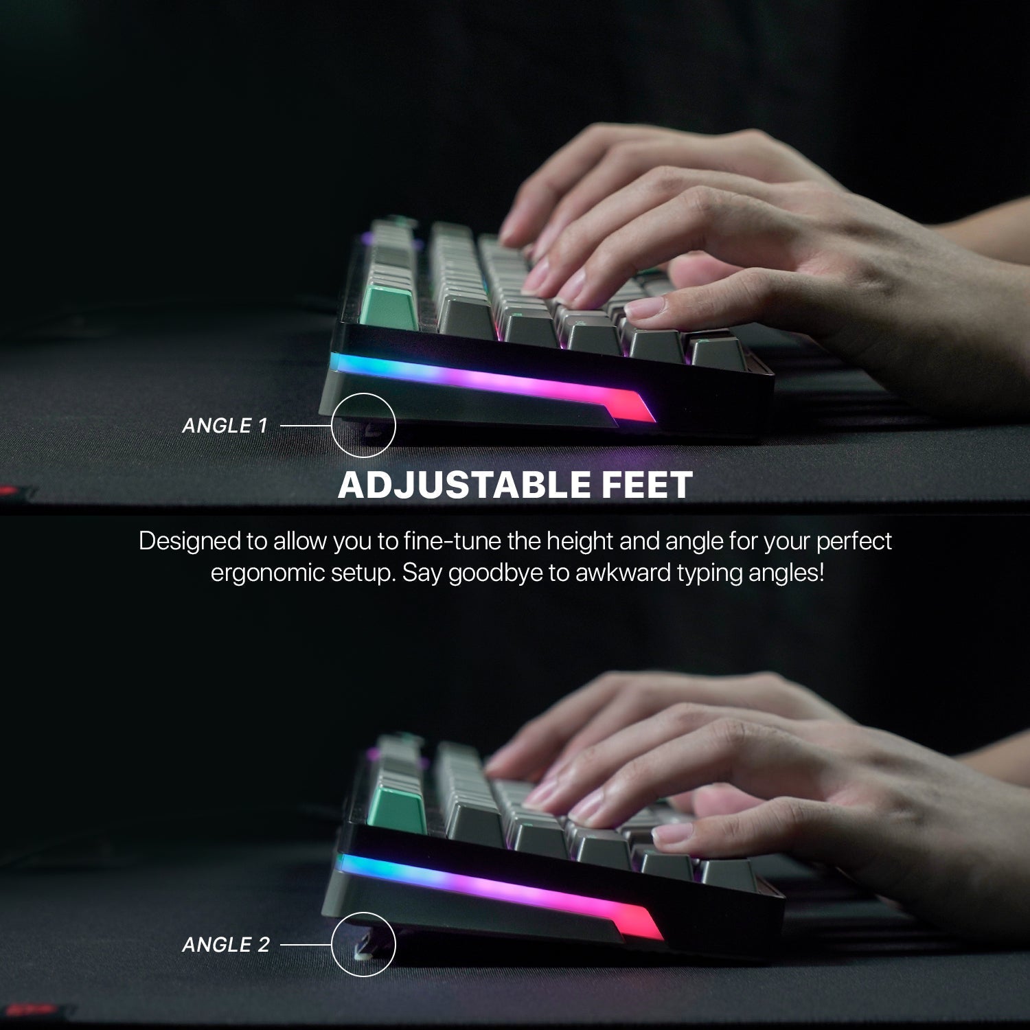 Fantech Mk913 Atom Pro83 Rgb Bluetooth, Wireless Gaming Keyboard Saturn - Gameonjo