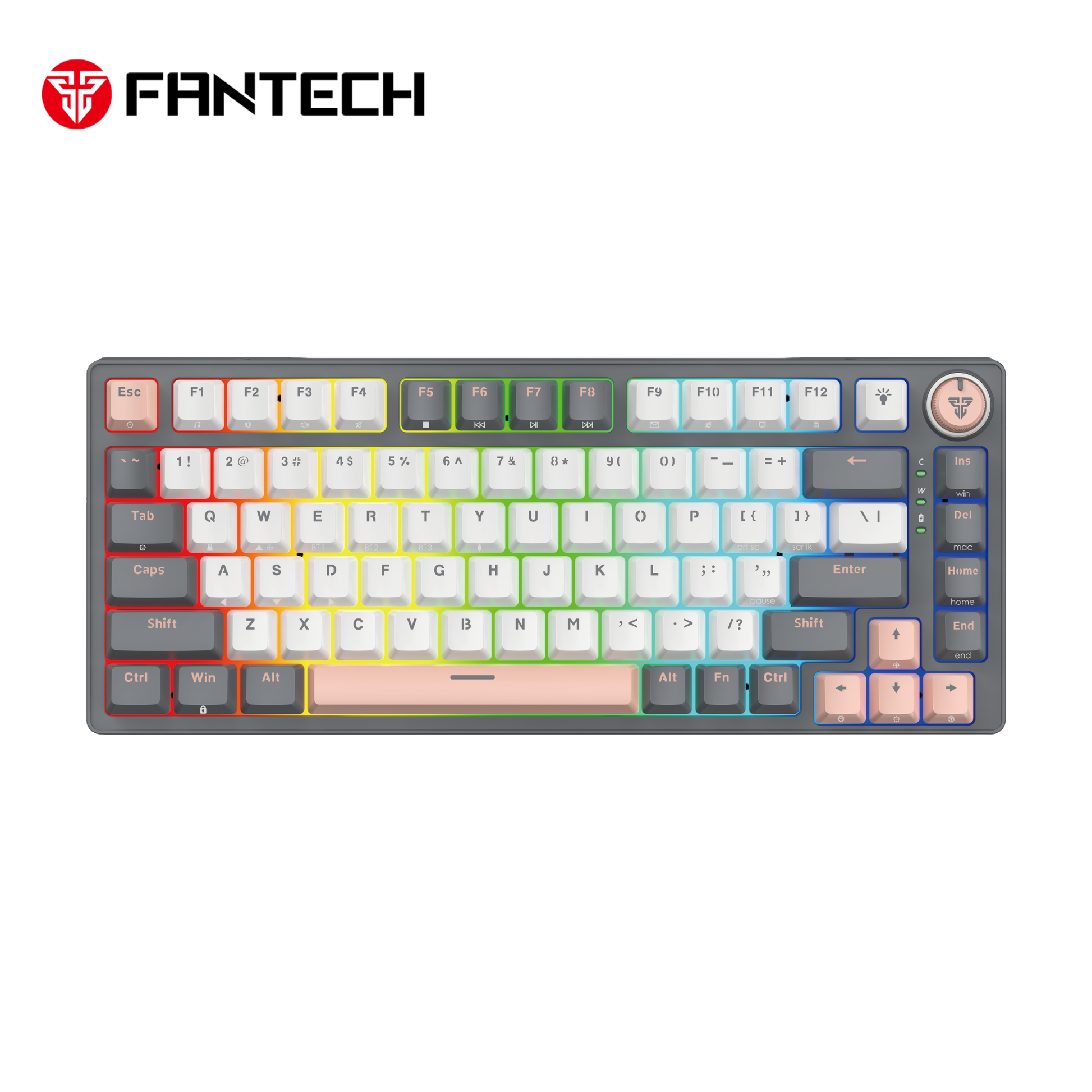 Fantech Mk913 Atom Pro83 Rgb Bluetooth, Wireless Gaming Keyboard Saturn - Gameonjo