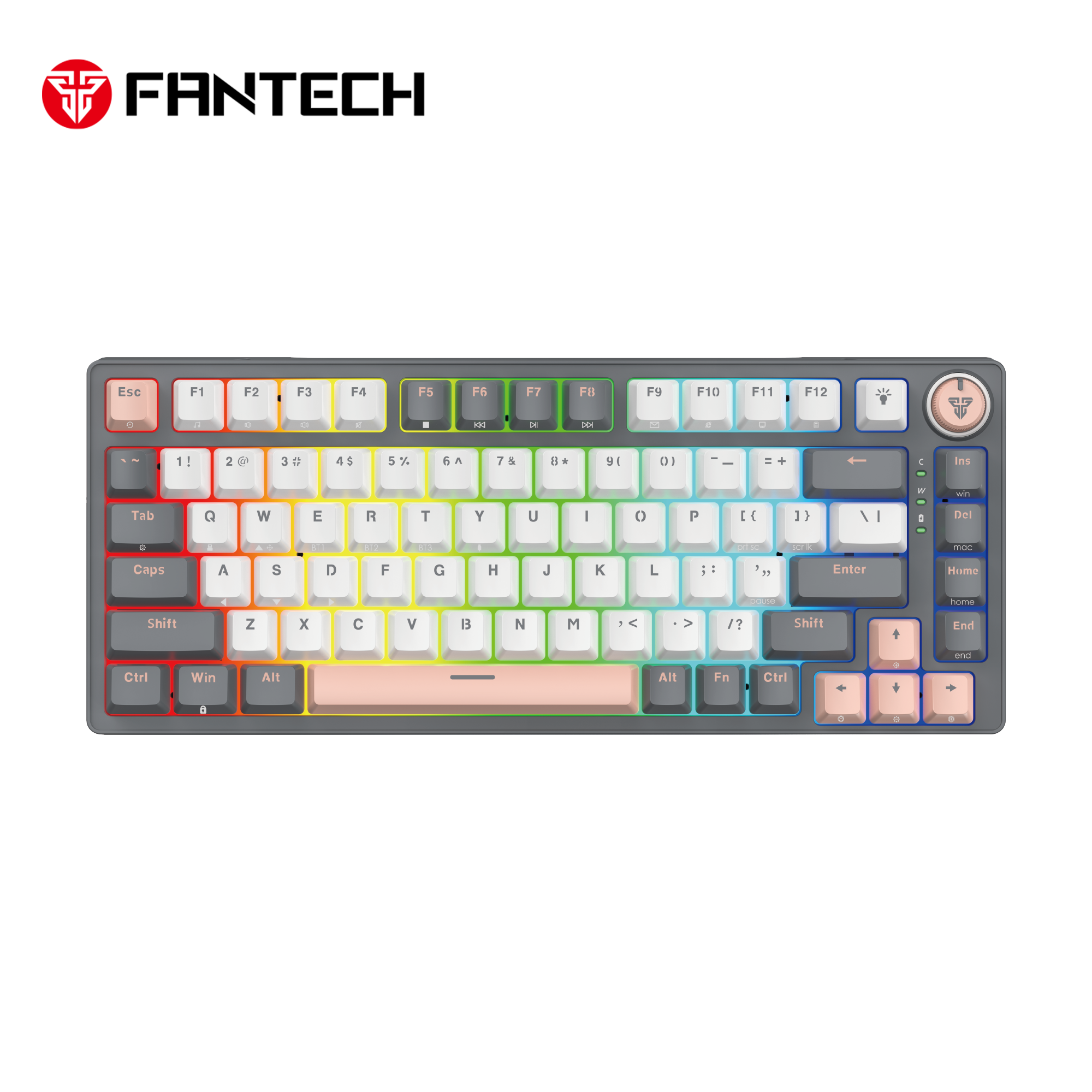 Fantech Mk913 Atom Pro83 Rgb Bluetooth, Wireless Gaming Keyboard Saturn - Gameonjo