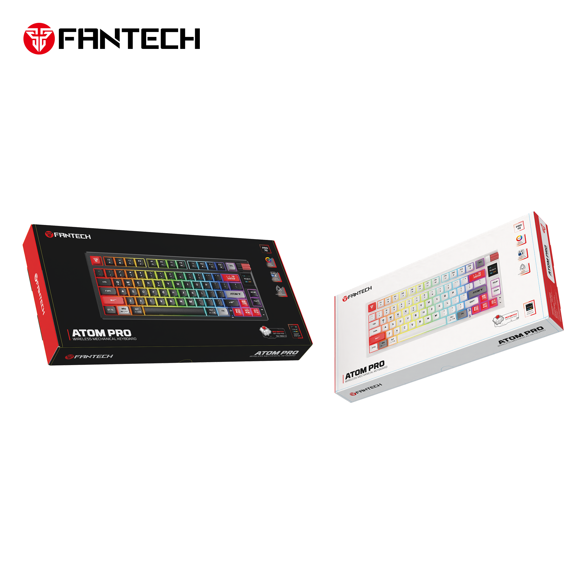 Fantech Mk917 Atom Pro79 Wireless Mechanical Gaming Keyboard Black