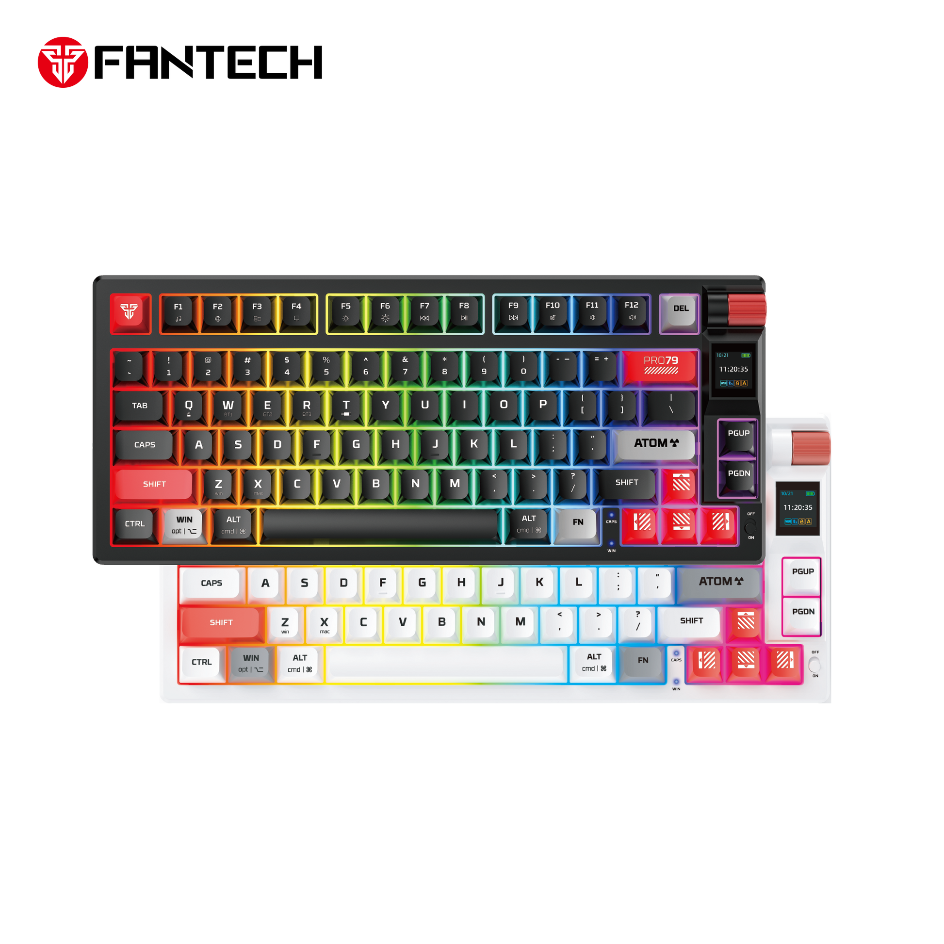 Fantech Mk917 Atom Pro79 Wireless Mechanical Gaming Keyboard Black