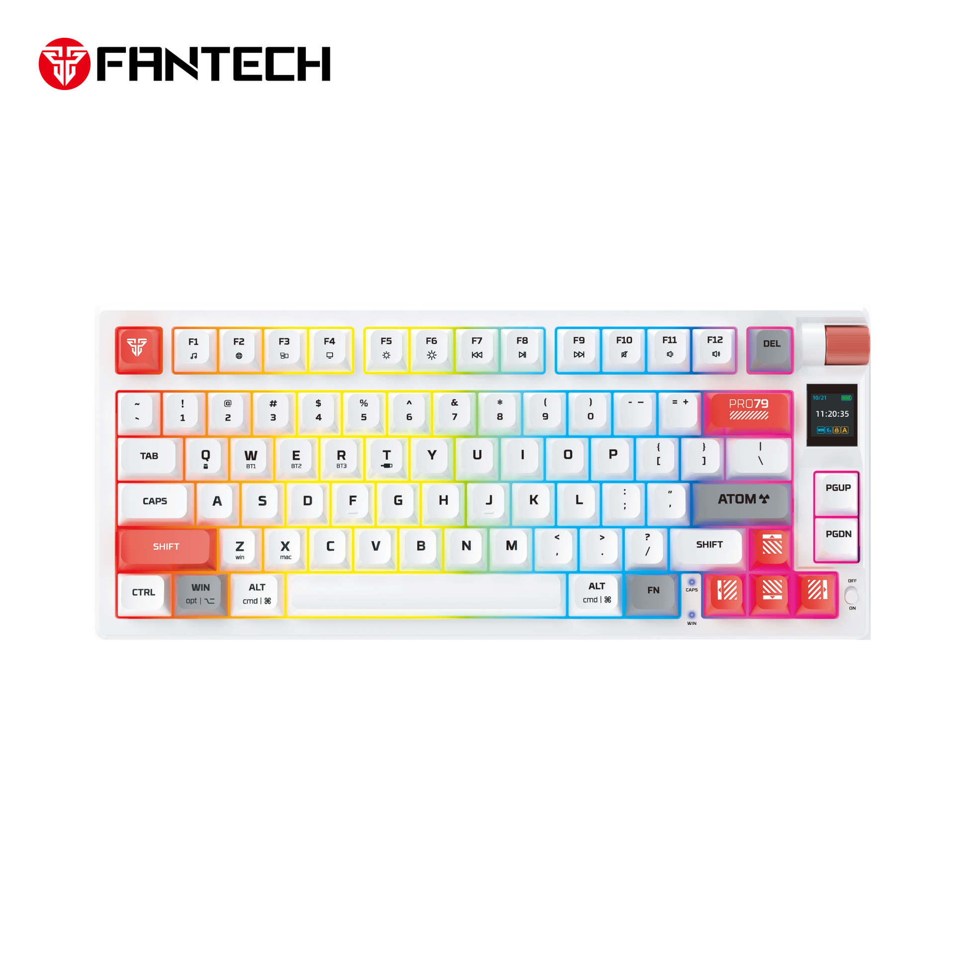 Fantech Mk917 Atom Pro79 Wireless Mechanical Gaming Keyboard White