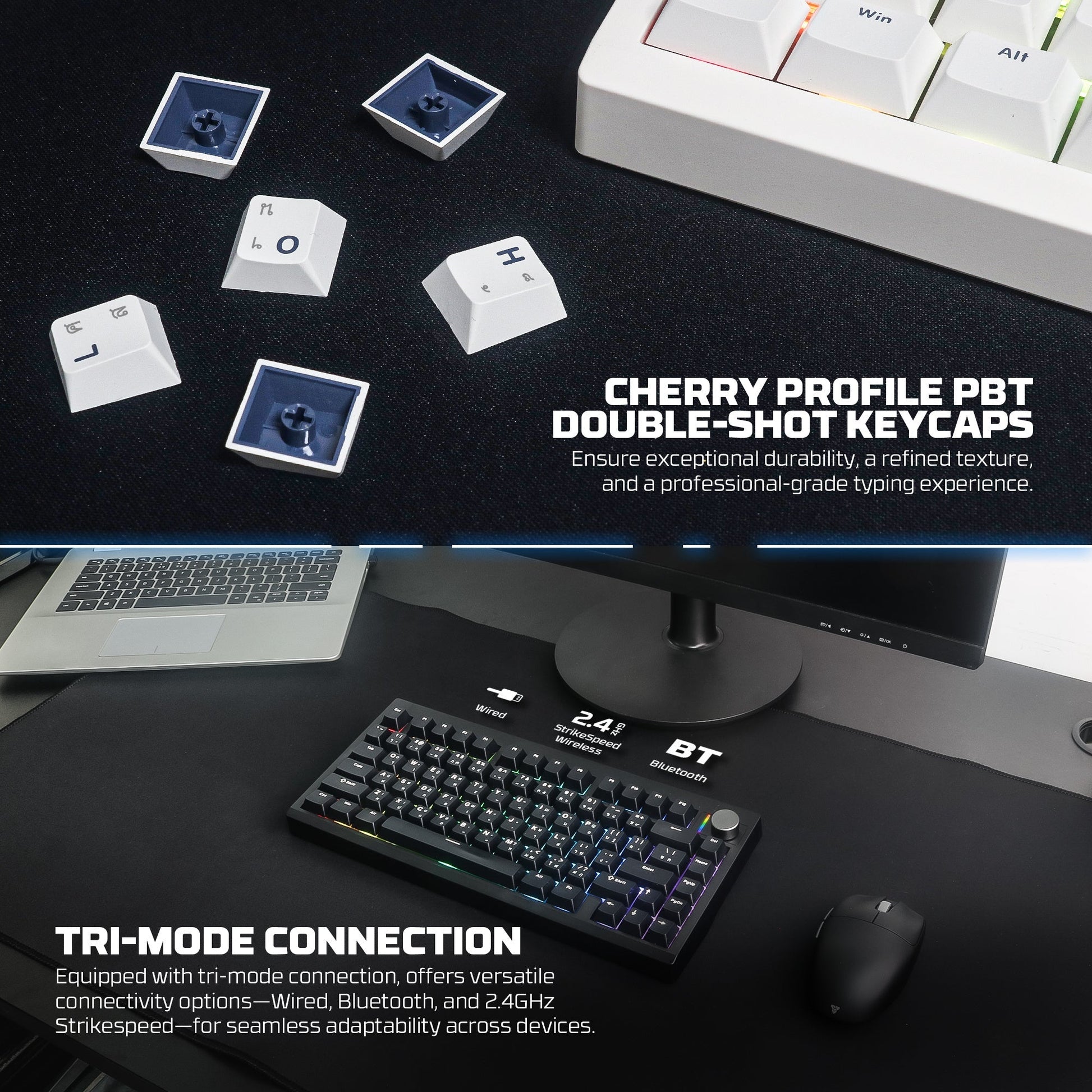 Fantech Mk921 Maxfit8 Qmk Mechanical Keyboard Mk921