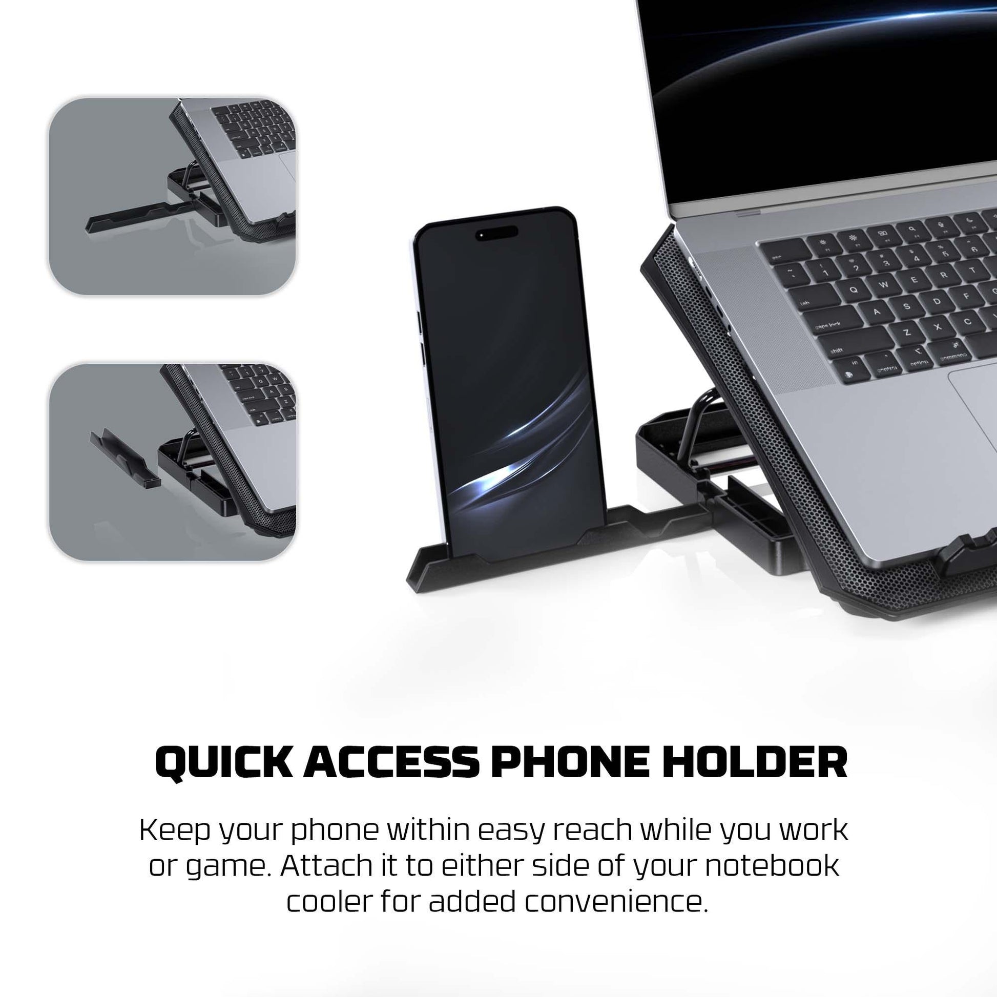 Fantech nc14 laptop cooling pad for enhanced notebook performance - cooling stands