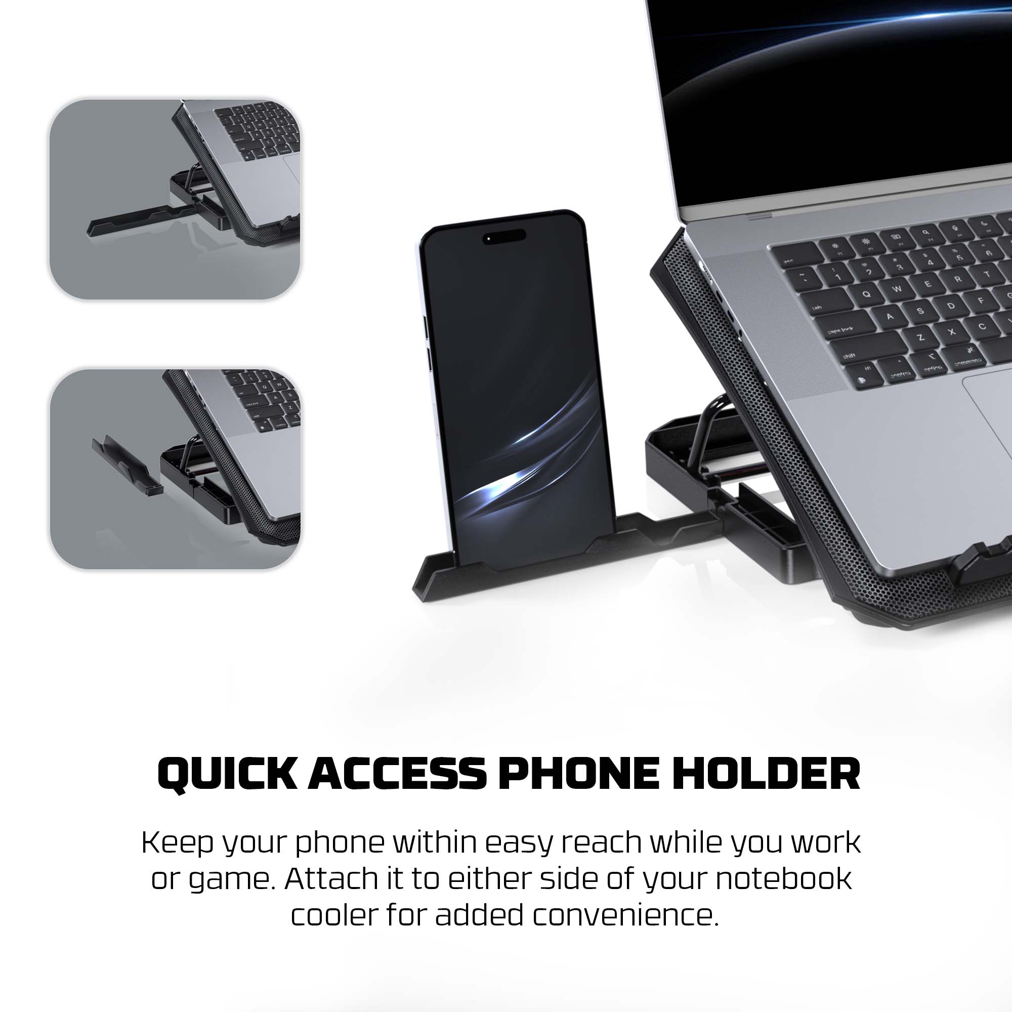 Fantech Nc14 Notebook Cooler Laptop Cooling Pad - Gameonjo