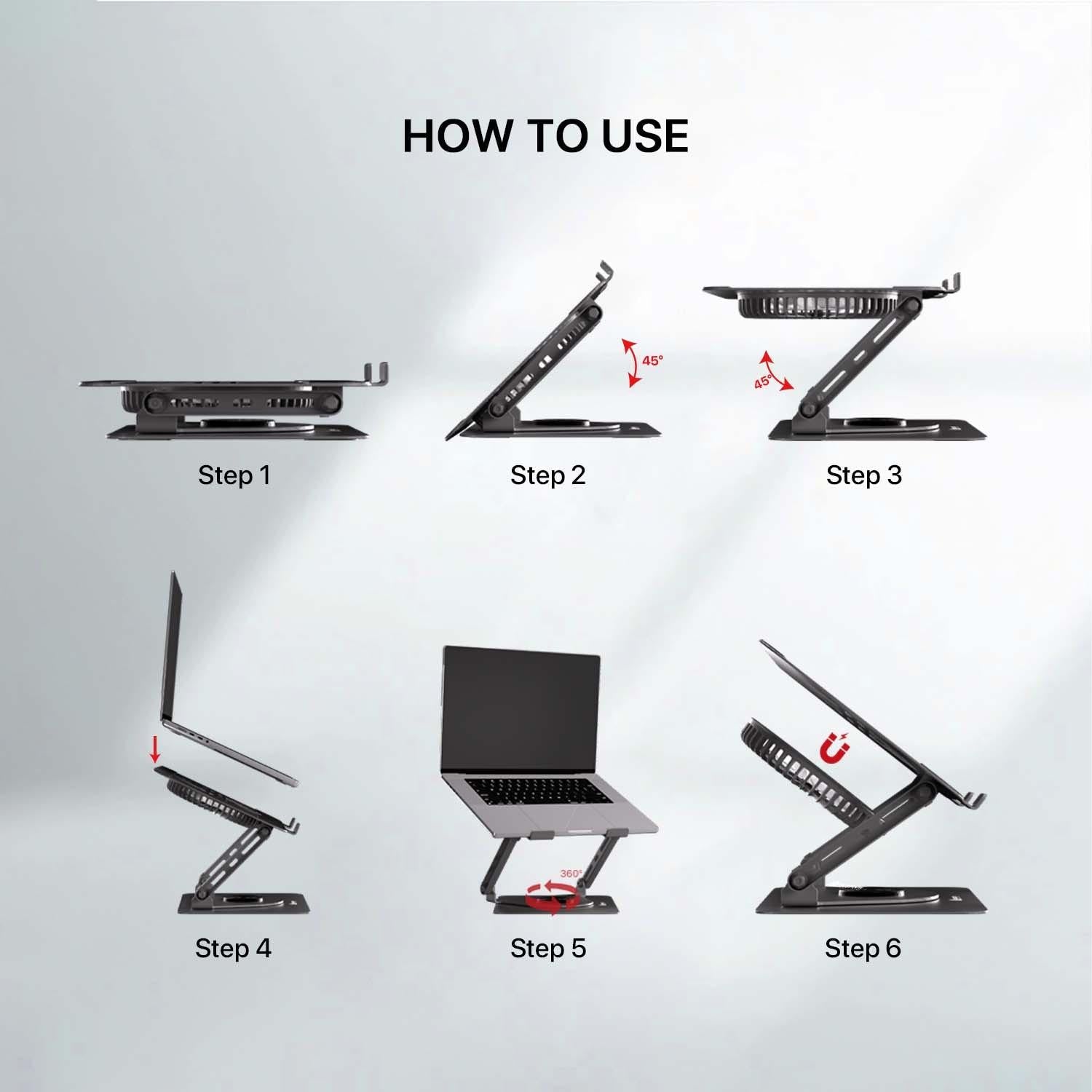 Fantech nc30 notebook stand and cooling fan rgb - cooling stands