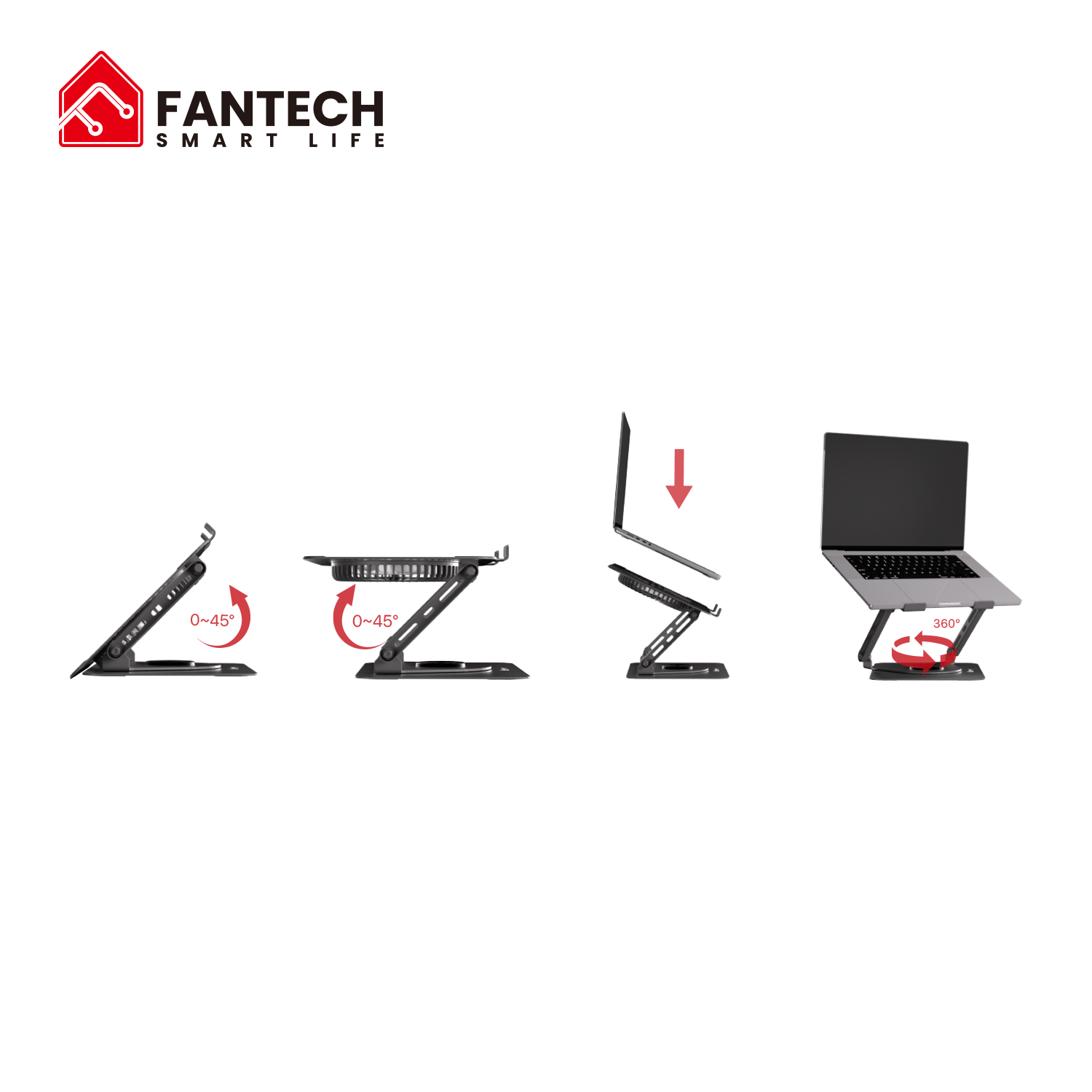 Fantech nc30 notebook stand and cooling fan rgb - cooling stands