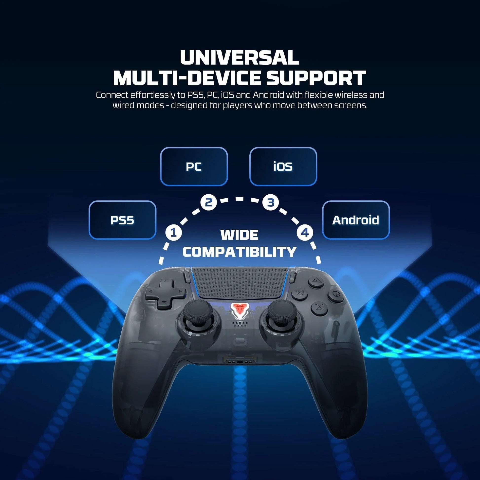 Fantech nova ii d wgp16d controller hall effect (ps5) new