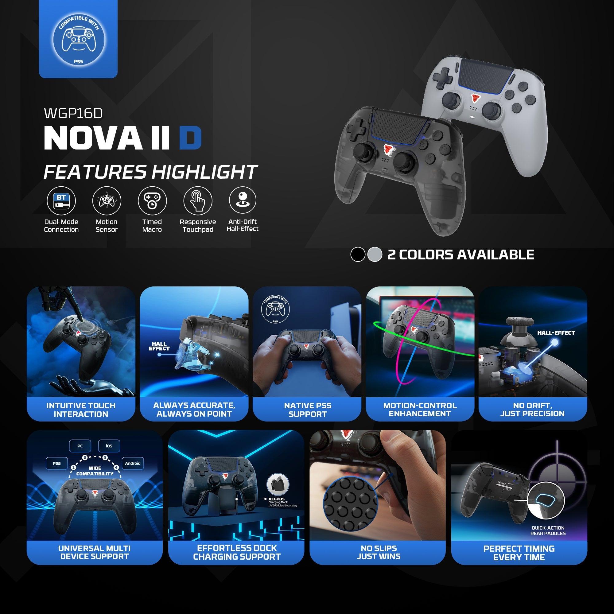 Fantech NOVA II D WGP16D Controller Hall Effect (PS5) NEW.